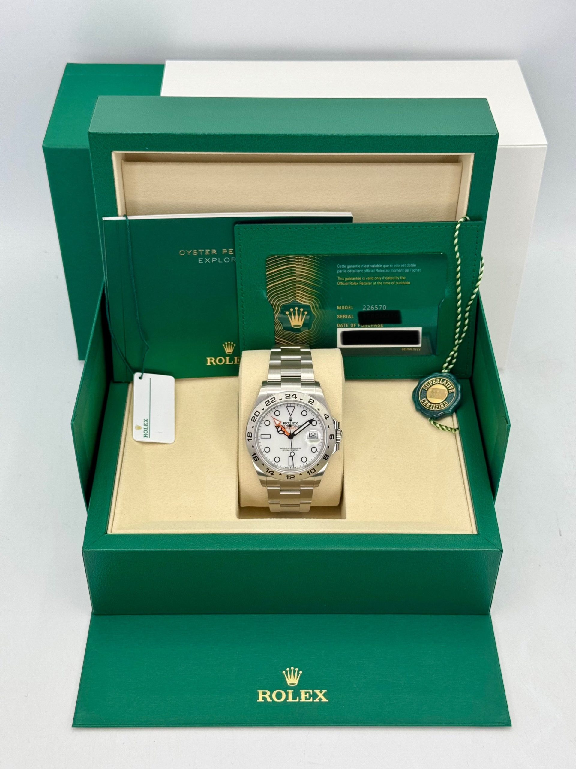 NEW 2025 Rolex Explorer II 42mm 226570 Polar White Dial - Image 9