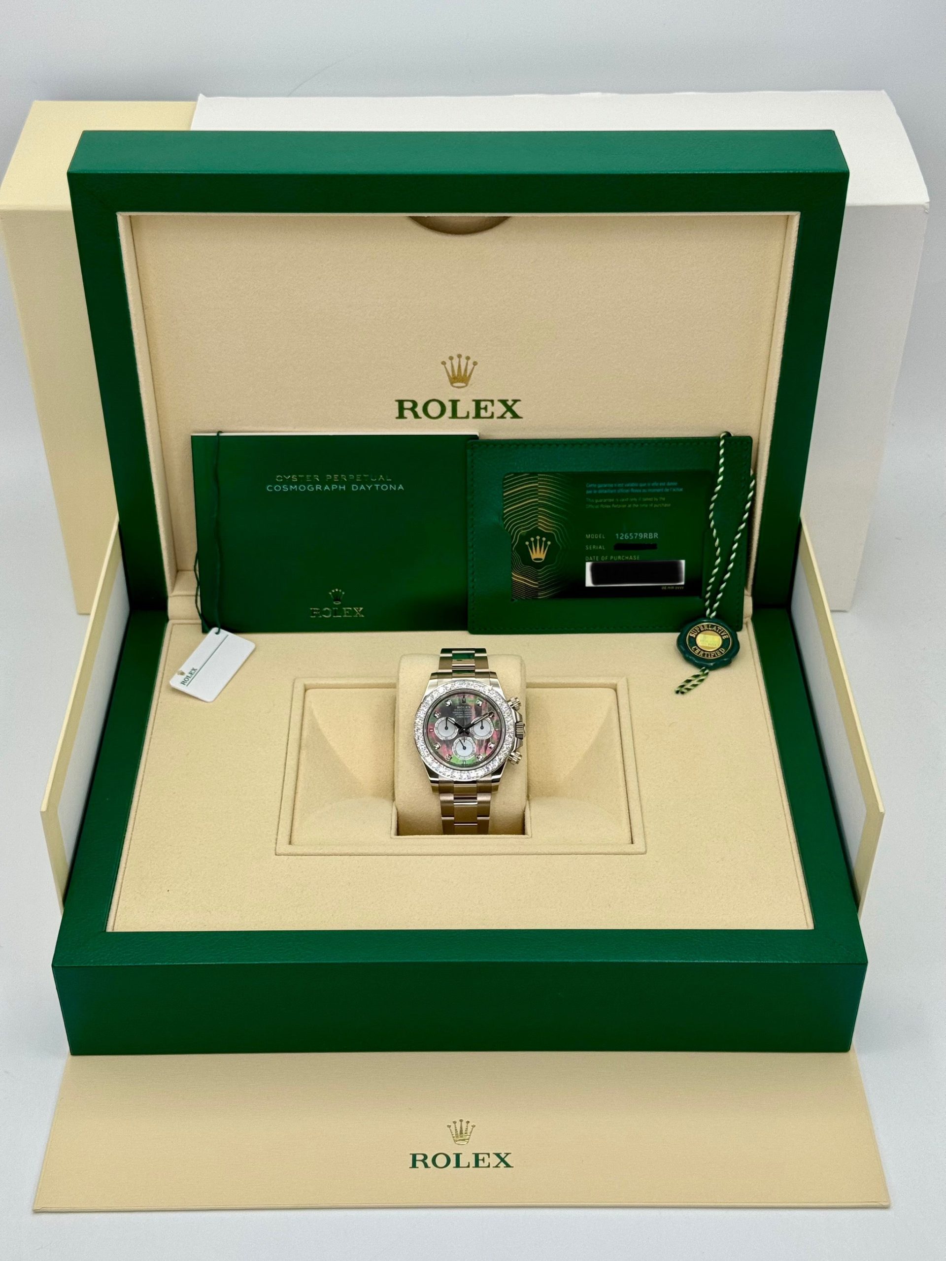 NEW 2024 Rolex Daytona 40mm 126579RBR Mother of Pearl Diamond Dial - Image 12