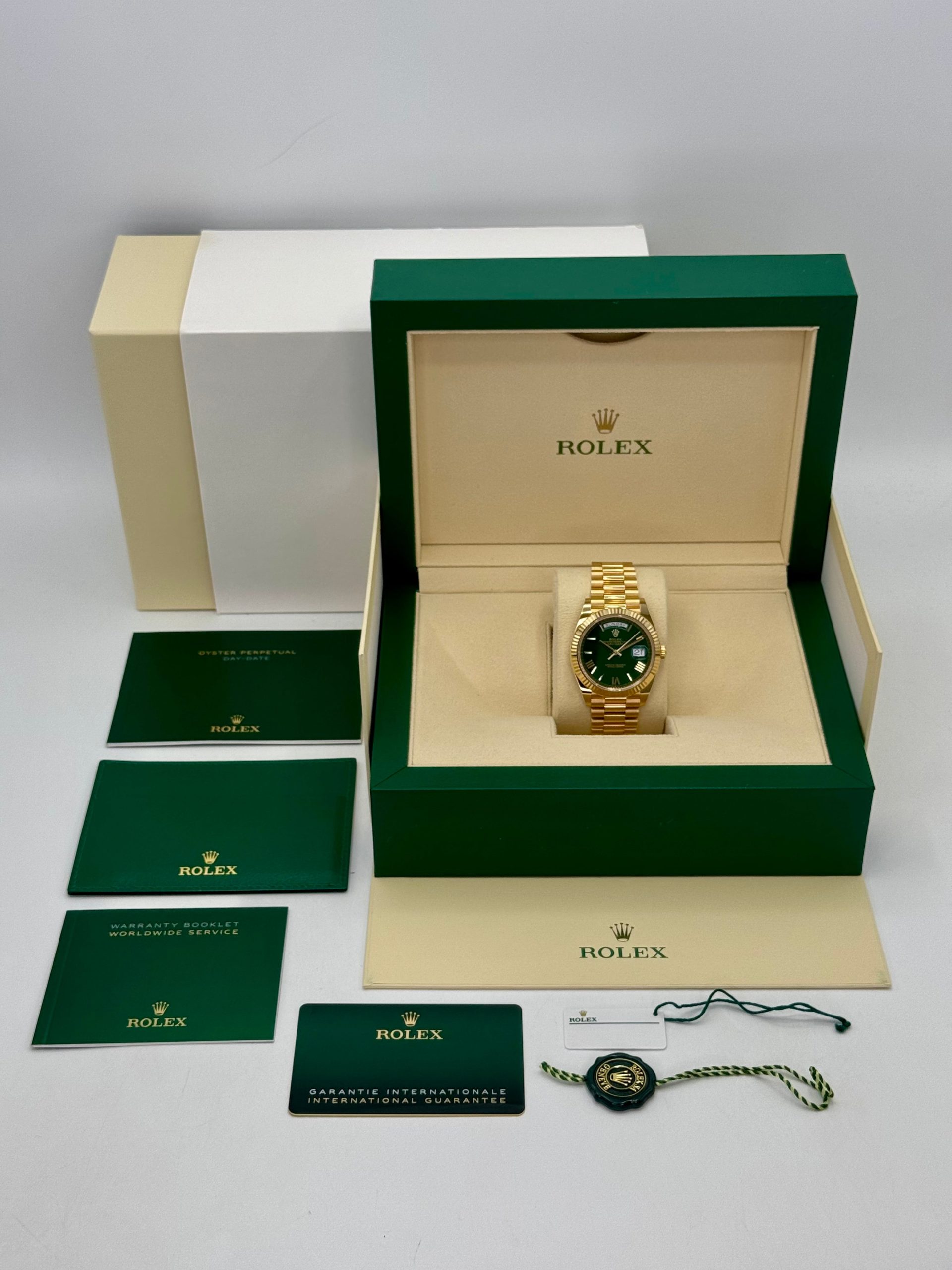 2023 Rolex Day-Date 40mm 228238 Presidential Green Dial - Image 6