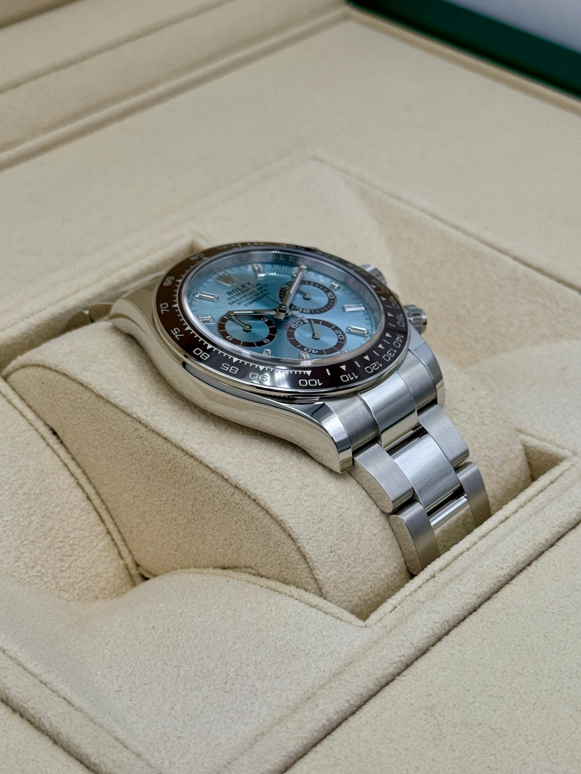 NEW Rolex Daytona 40mm 126506 Platinum Ice Blue Diamond Baguette Dial - Image 6