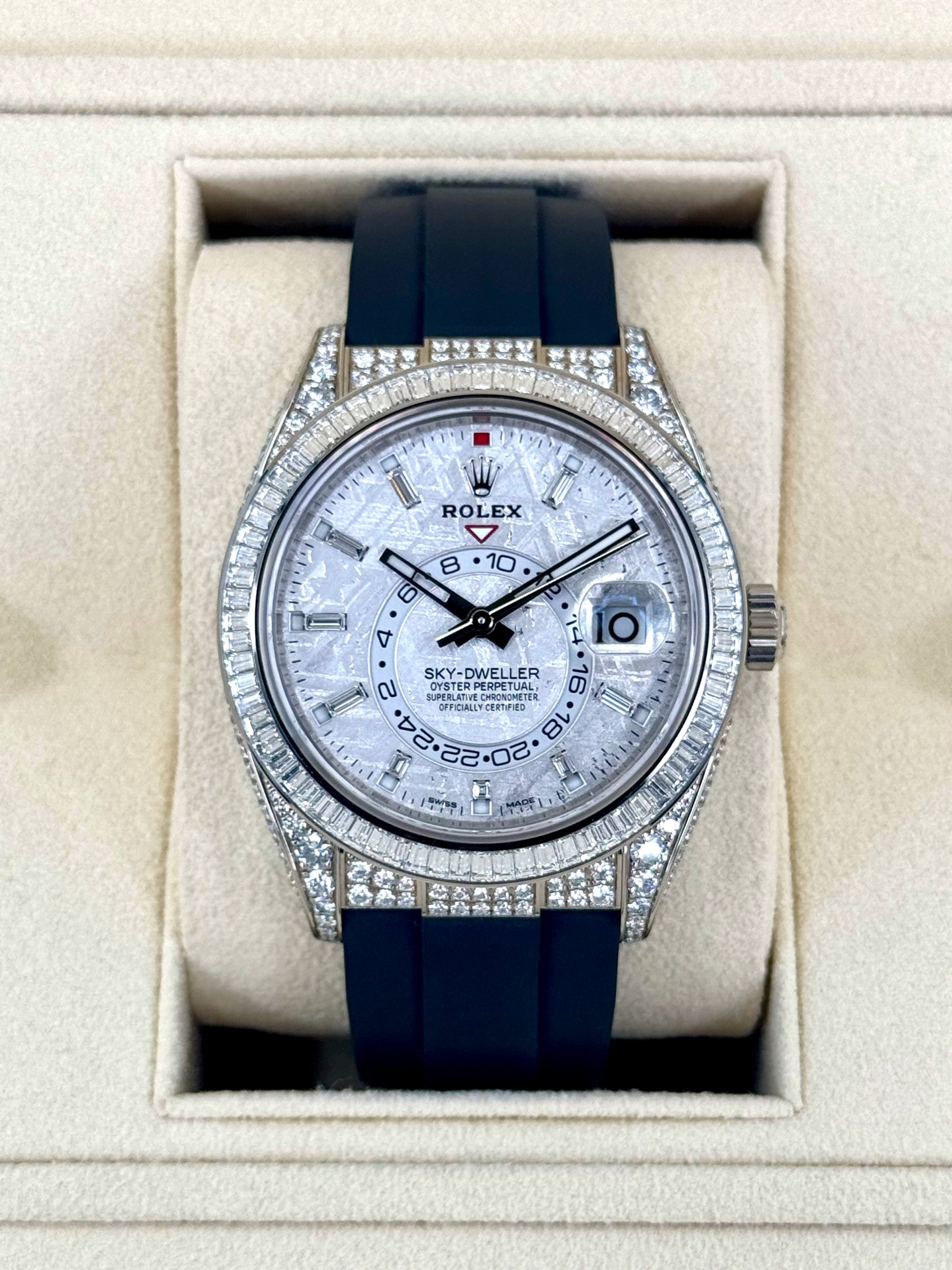 NEW 2023 Rolex Sky-Dweller Meteorite Diamond Watch 326259TBR