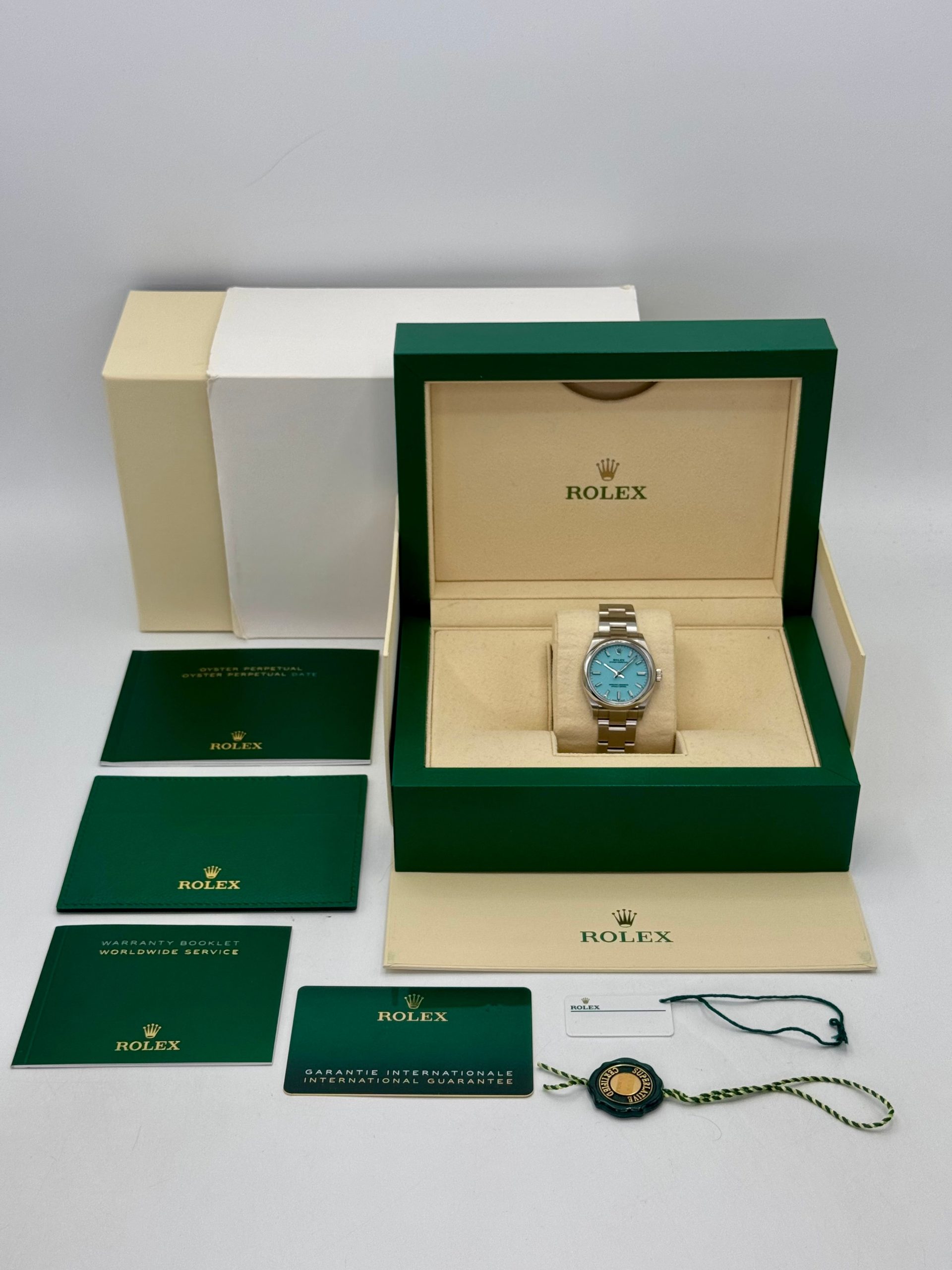 2021 Rolex Oyster Perpetual 31mm 277200 Turquoise Tiffany Blue Dial - Image 10