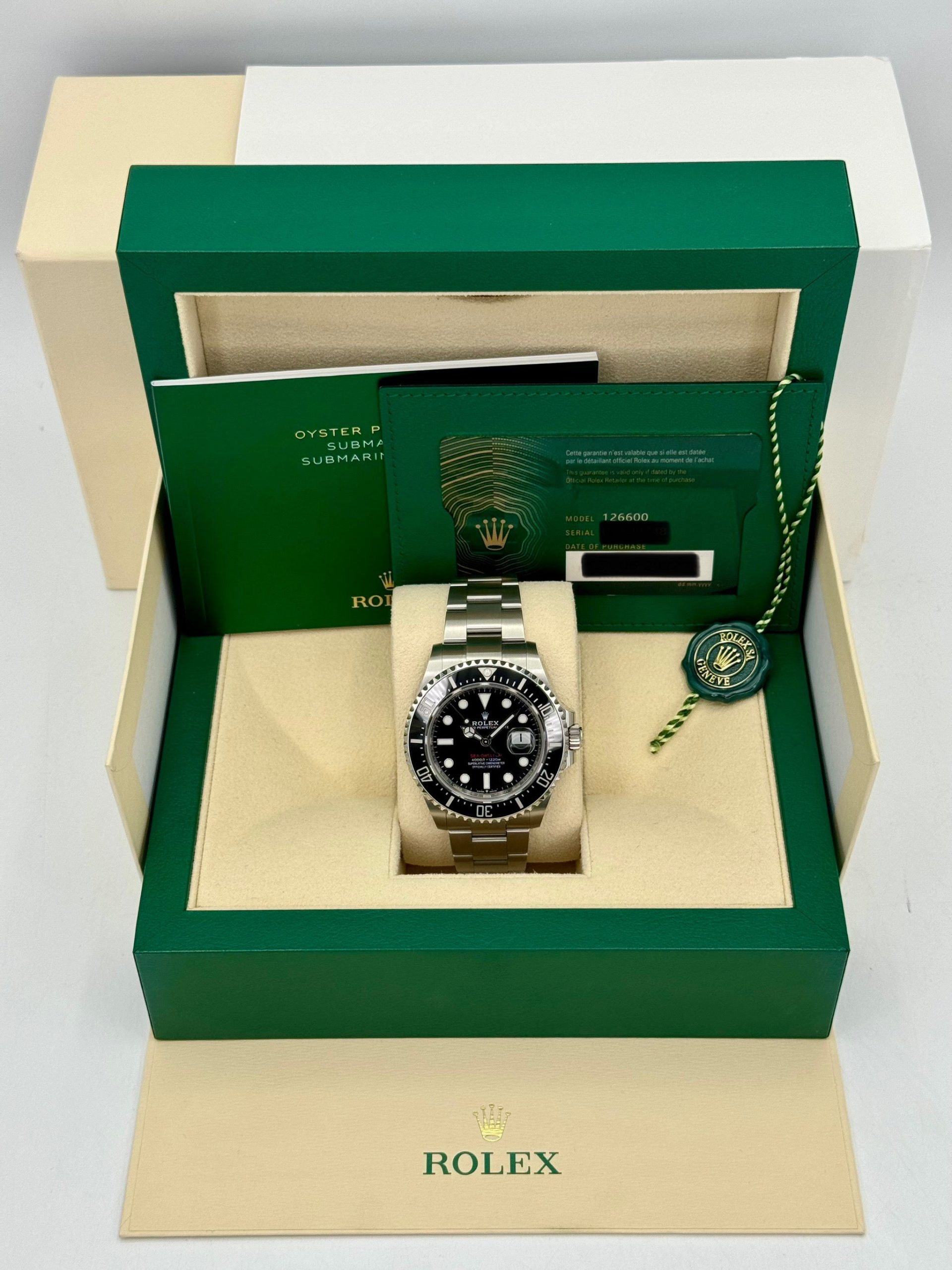 2022 Rolex Sea-Dweller 43mm 126600 Stainless Steel Black Dial - Image 12