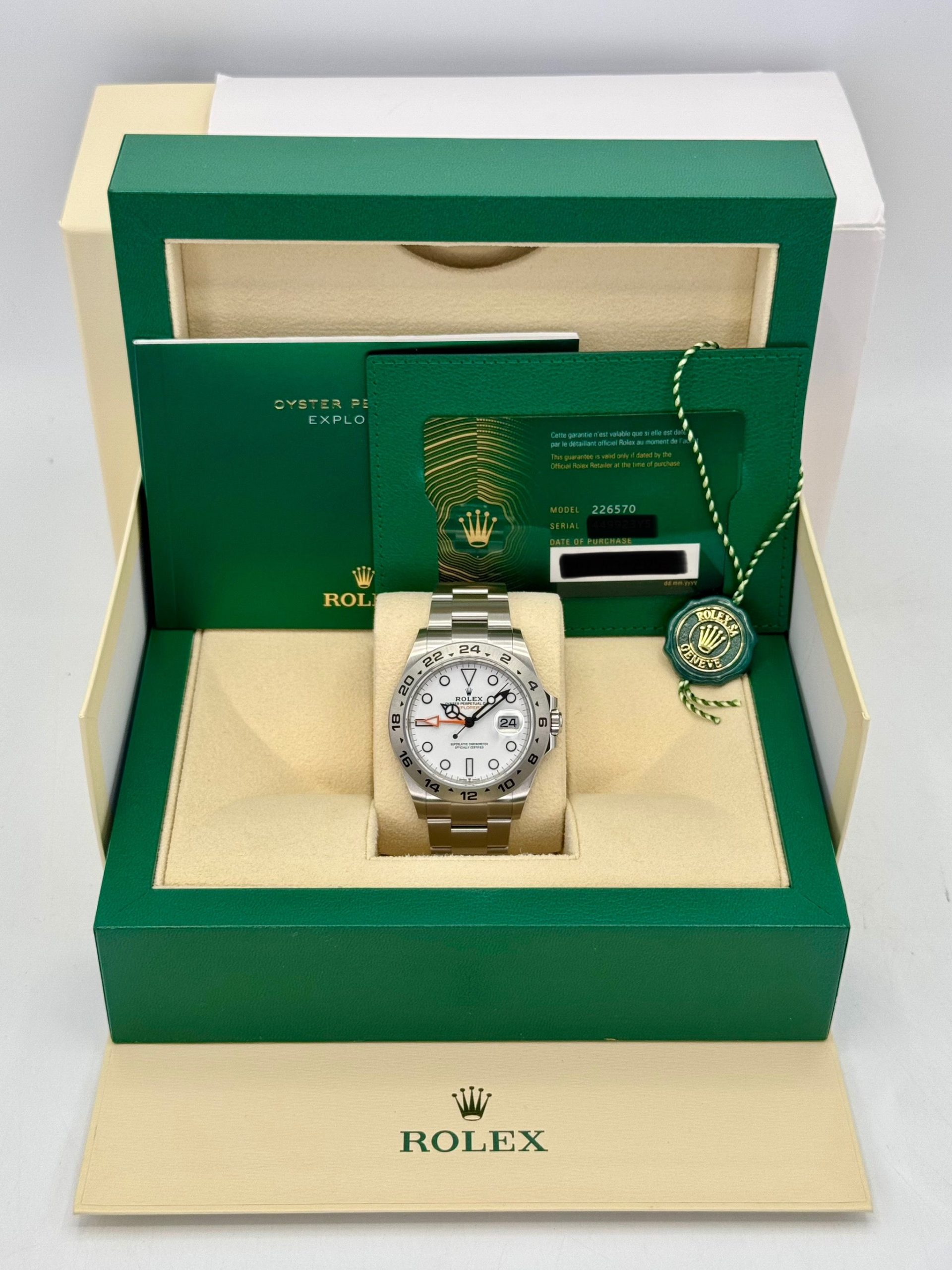 NEW 2025 Rolex Explorer II 42mm 226570 Polar White Dial - Image 10