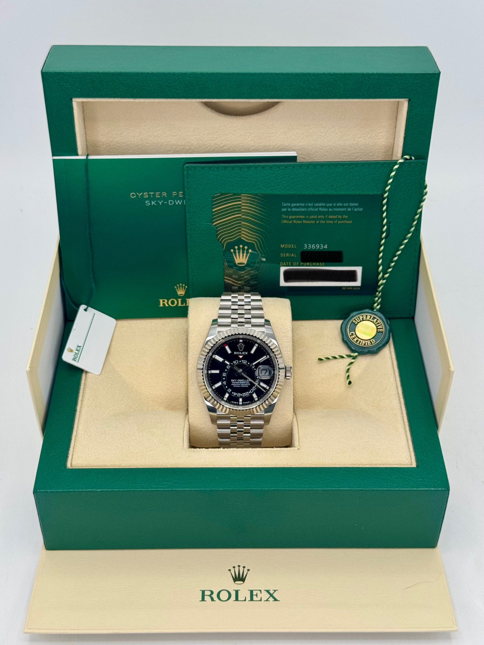 NEW 2025 Rolex Sky-Dweller 42mm 336934 Jubilee Black Dial - Image 9