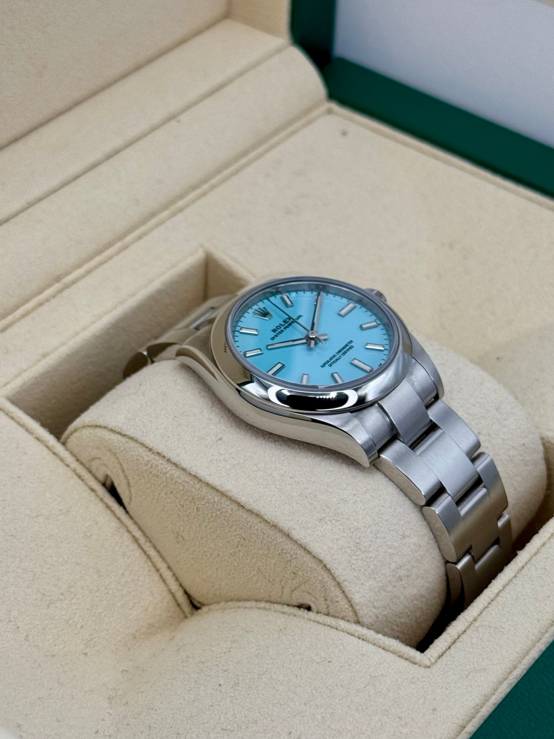 2021 Rolex Oyster Perpetual 31mm 277200 Turquoise Tiffany Blue Dial - Image 5