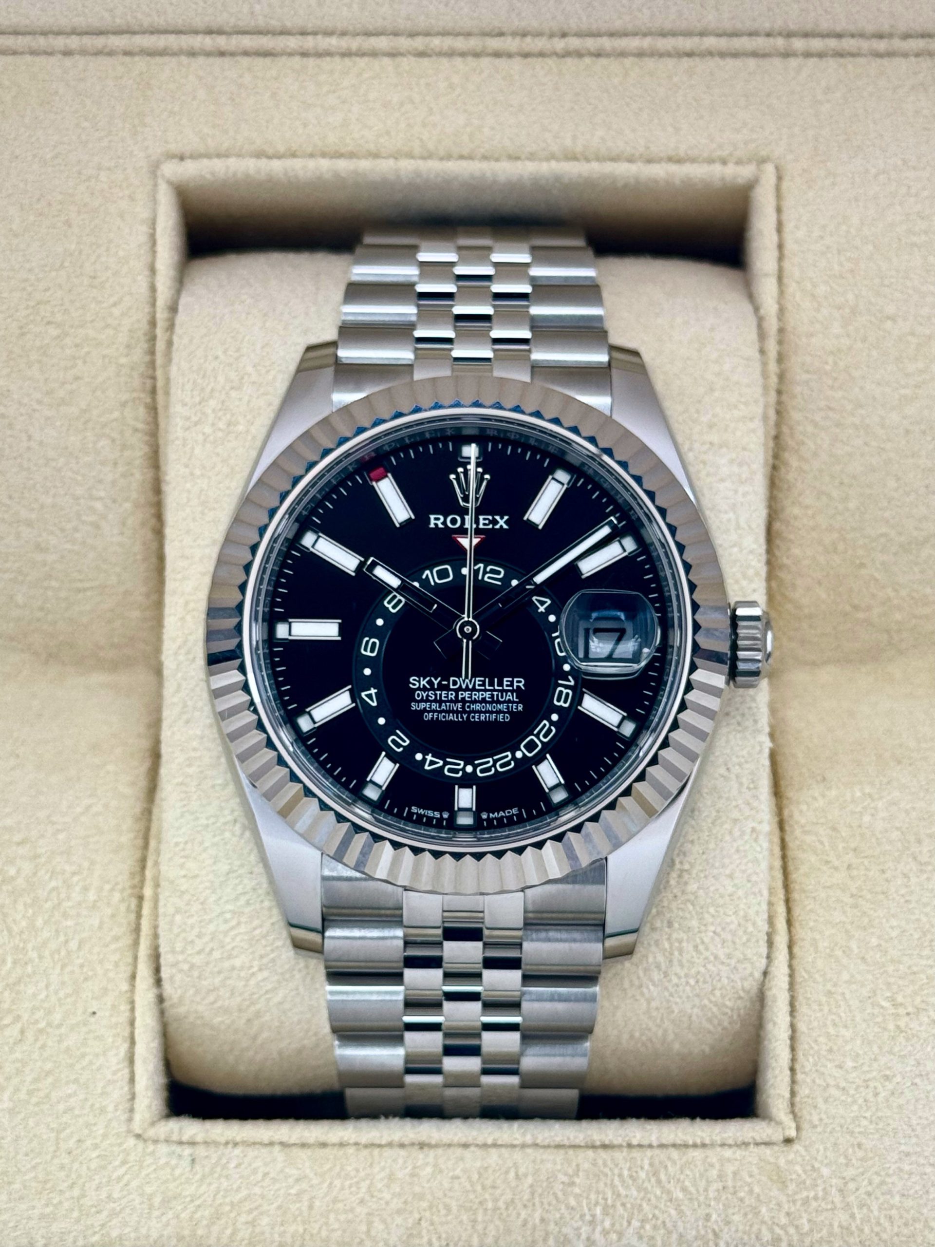 NEW 2025 Rolex Sky-Dweller 42mm 336934 Jubilee Black Dial