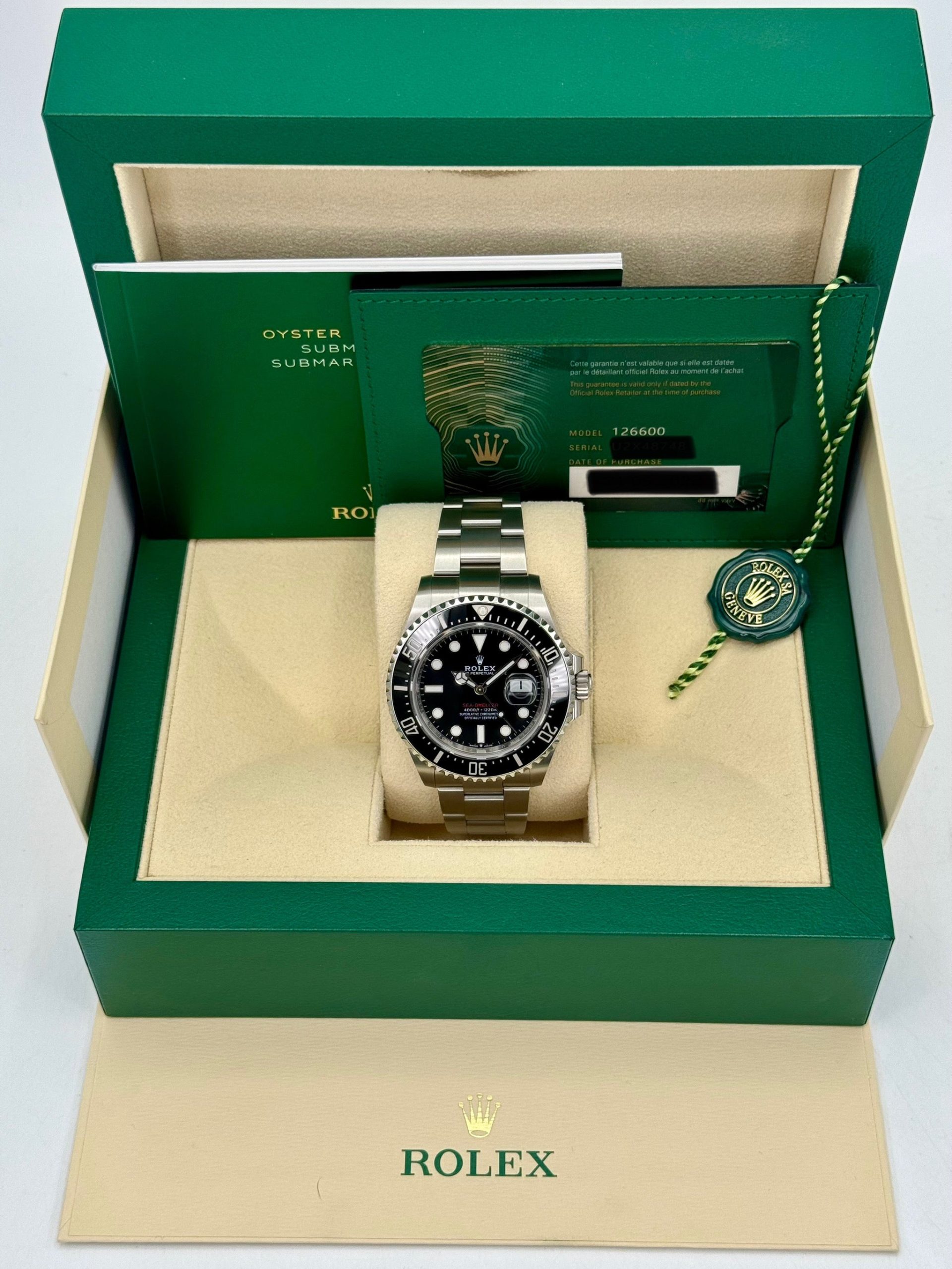2022 Rolex Sea-Dweller 43mm 126600 Stainless Steel Black Dial - Image 11