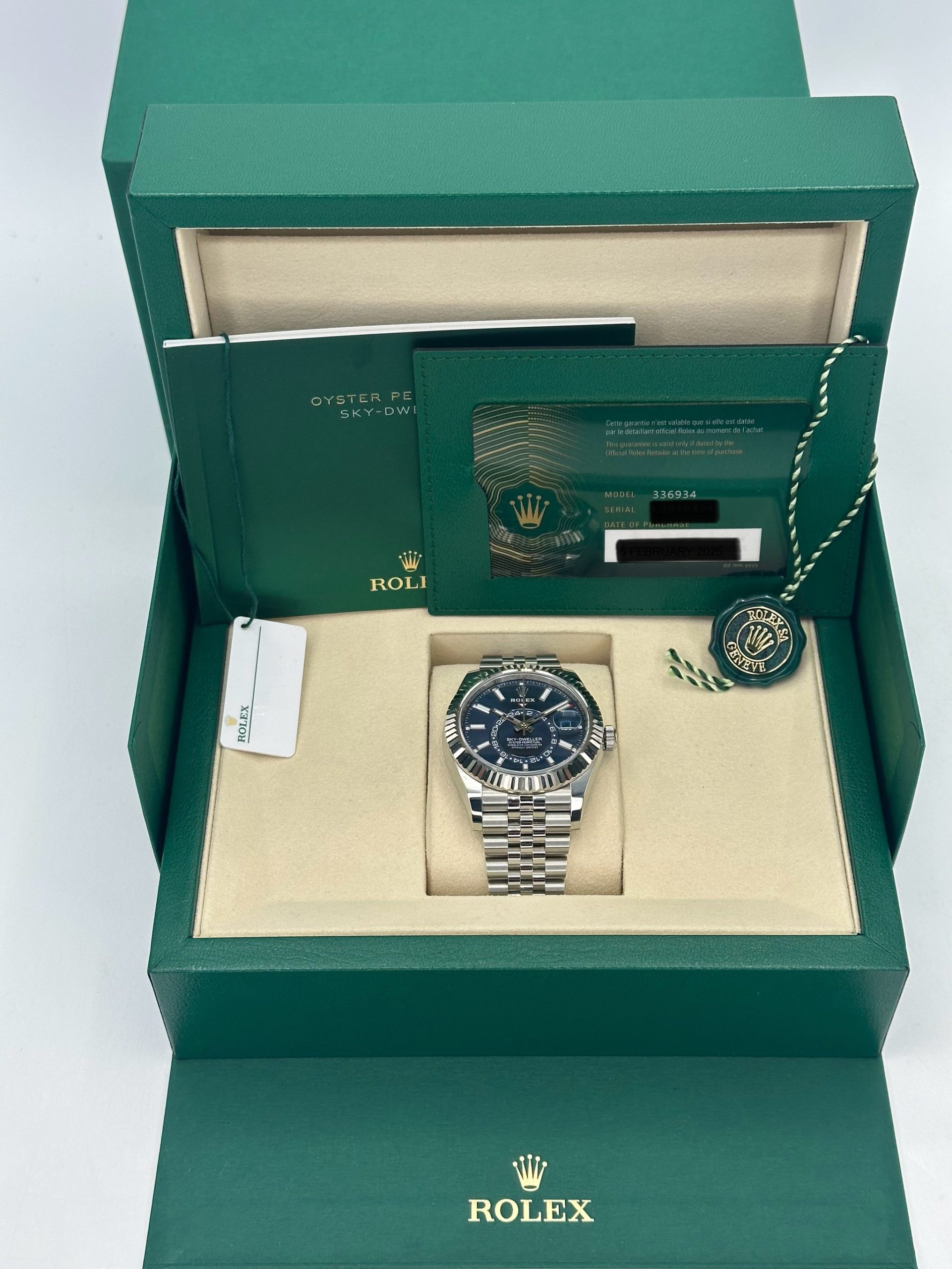 NEW 2025 Rolex Sky-Dweller 42mm 336934 Jubilee Blue Dial - Image 9
