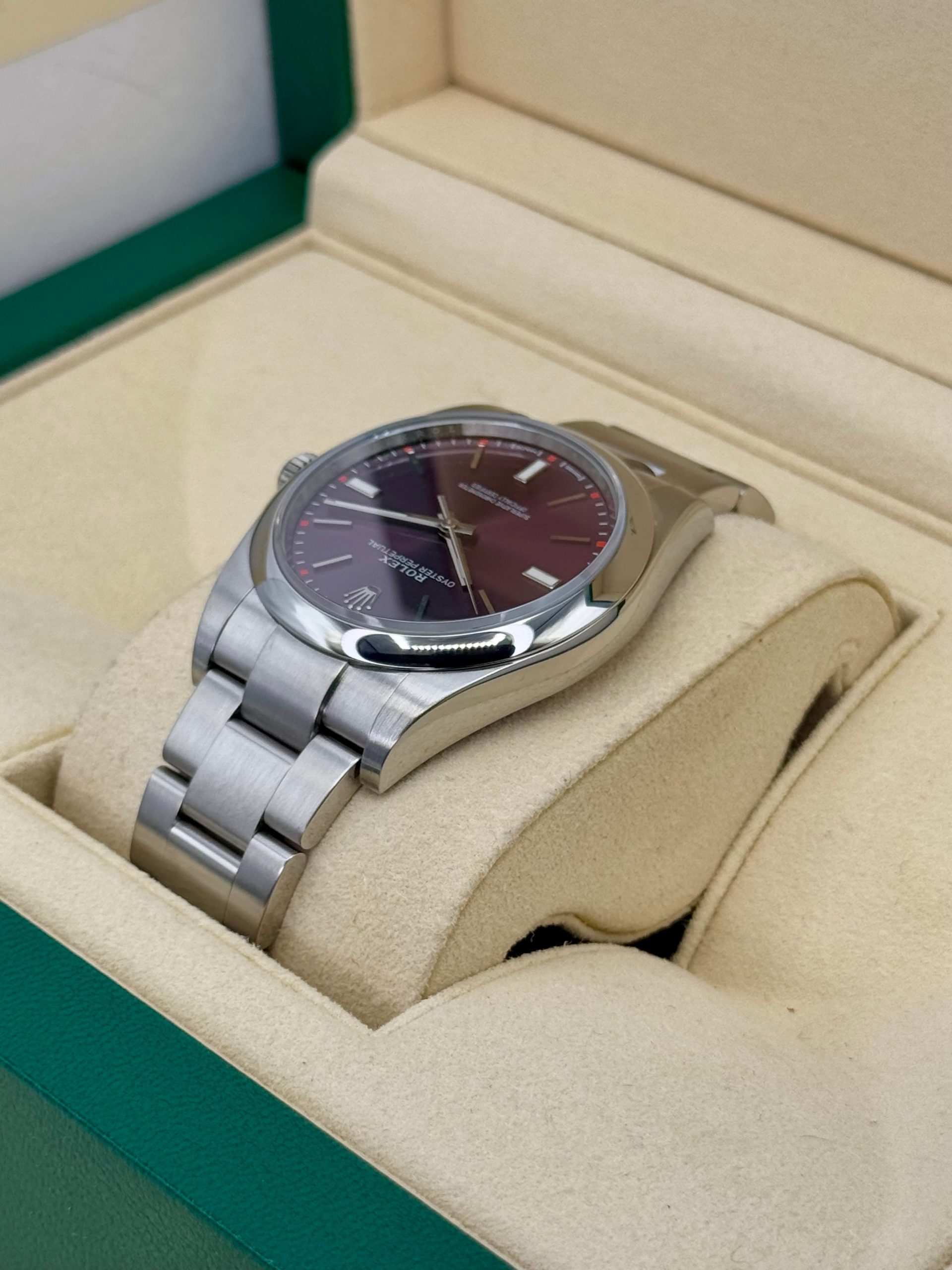 2018 Rolex Oyster Perpetual 39mm 114300 Grape Dialr - Image 7