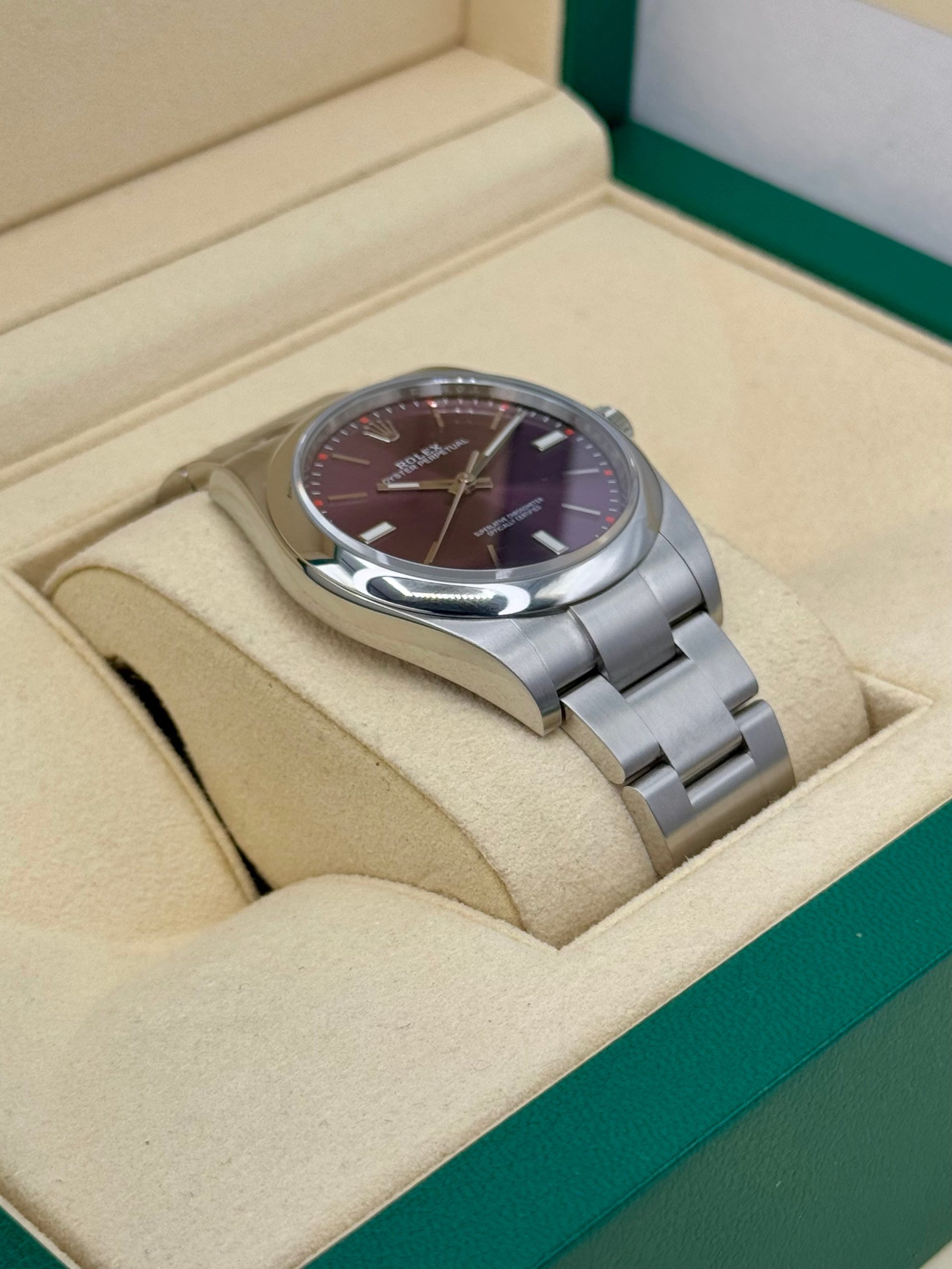 2018 Rolex Oyster Perpetual 39mm 114300 Grape Dialr - Image 6