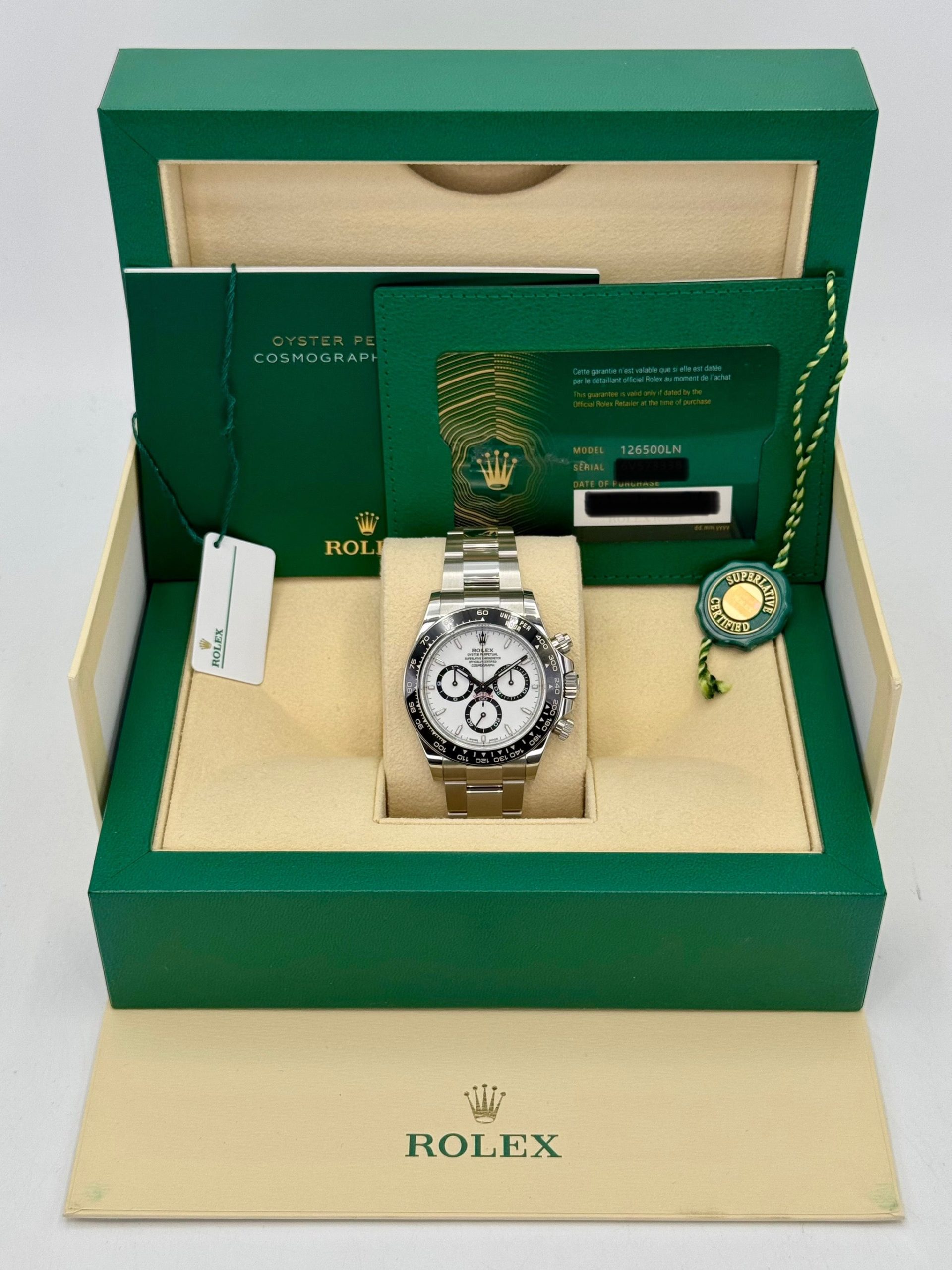 NEW 2025 Rolex Daytona 40mm 126500LN Stainless Steel Panda Dial - Image 11