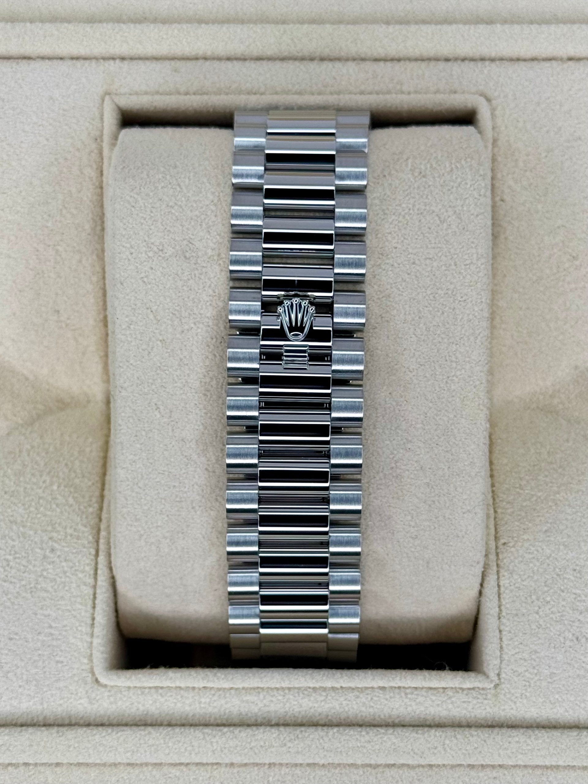 NEW 2024 Rolex Day-Date Platinum 40mm 228236 Ice-Blue Roman Dial - Image 2