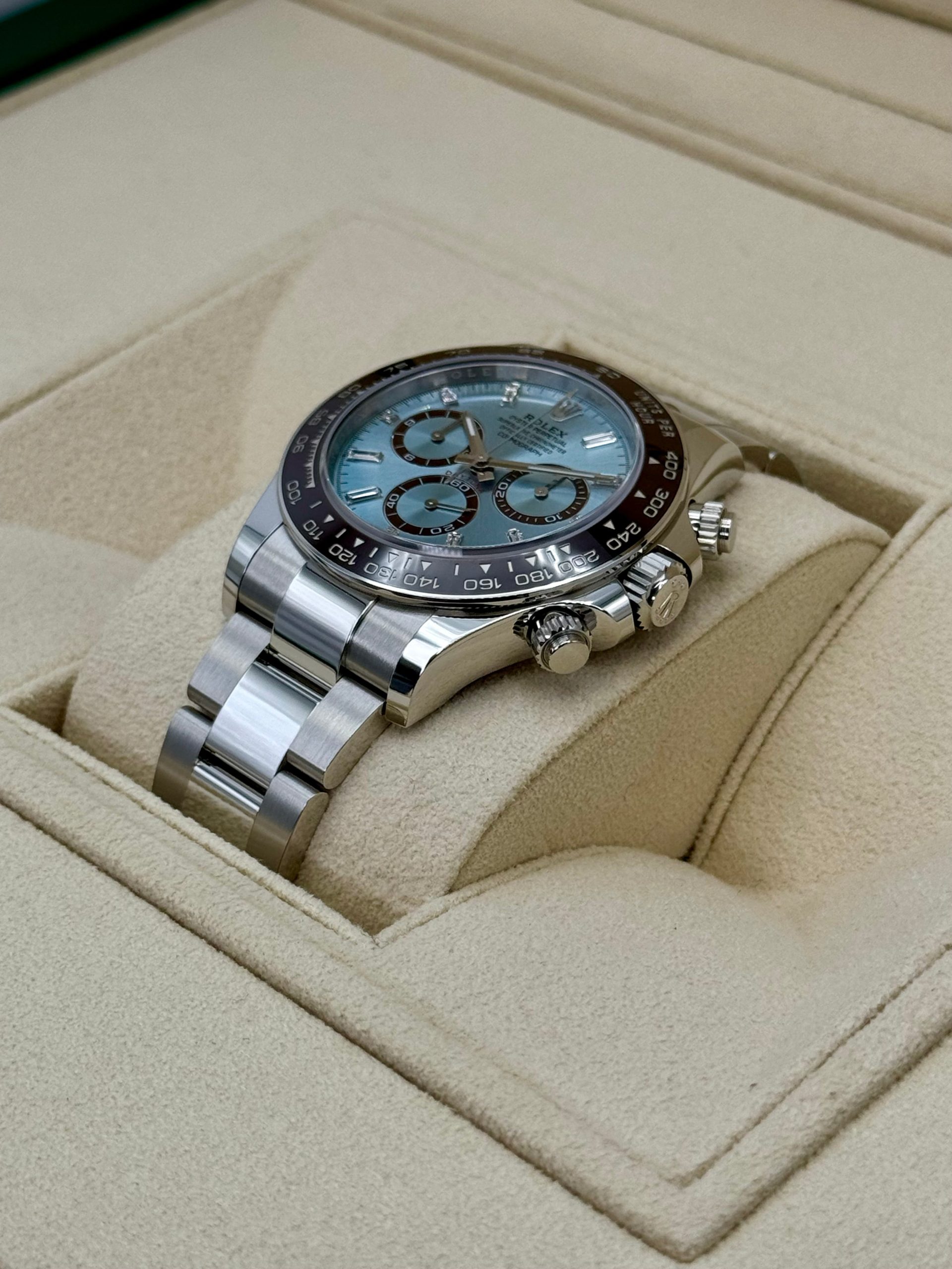 NEW Rolex Daytona 40mm 126506 Platinum Ice Blue Diamond Baguette Dial - Image 5