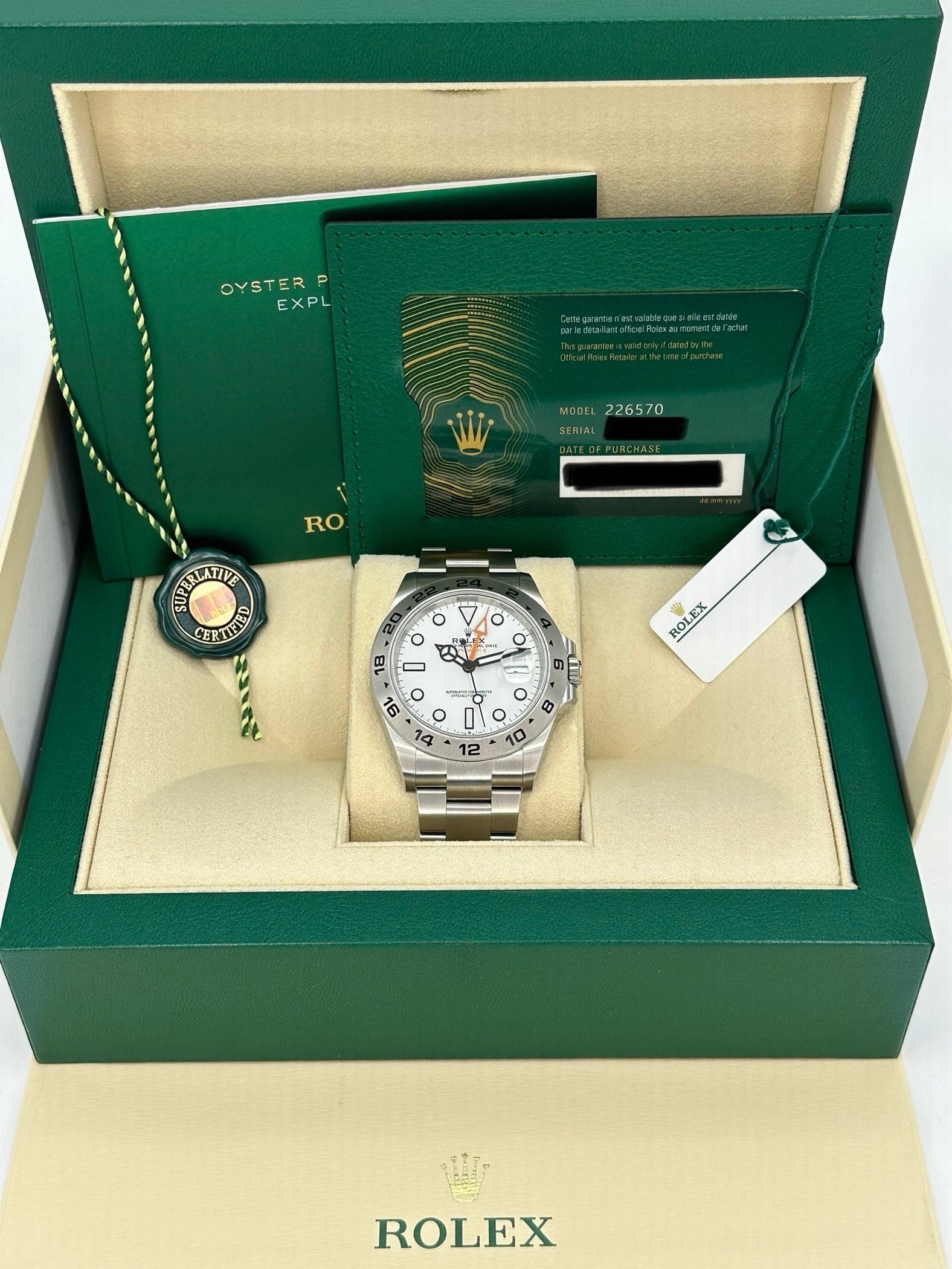 NEW 2025 Rolex Explorer II 42mm 226570 Polar White Dial - Image 11