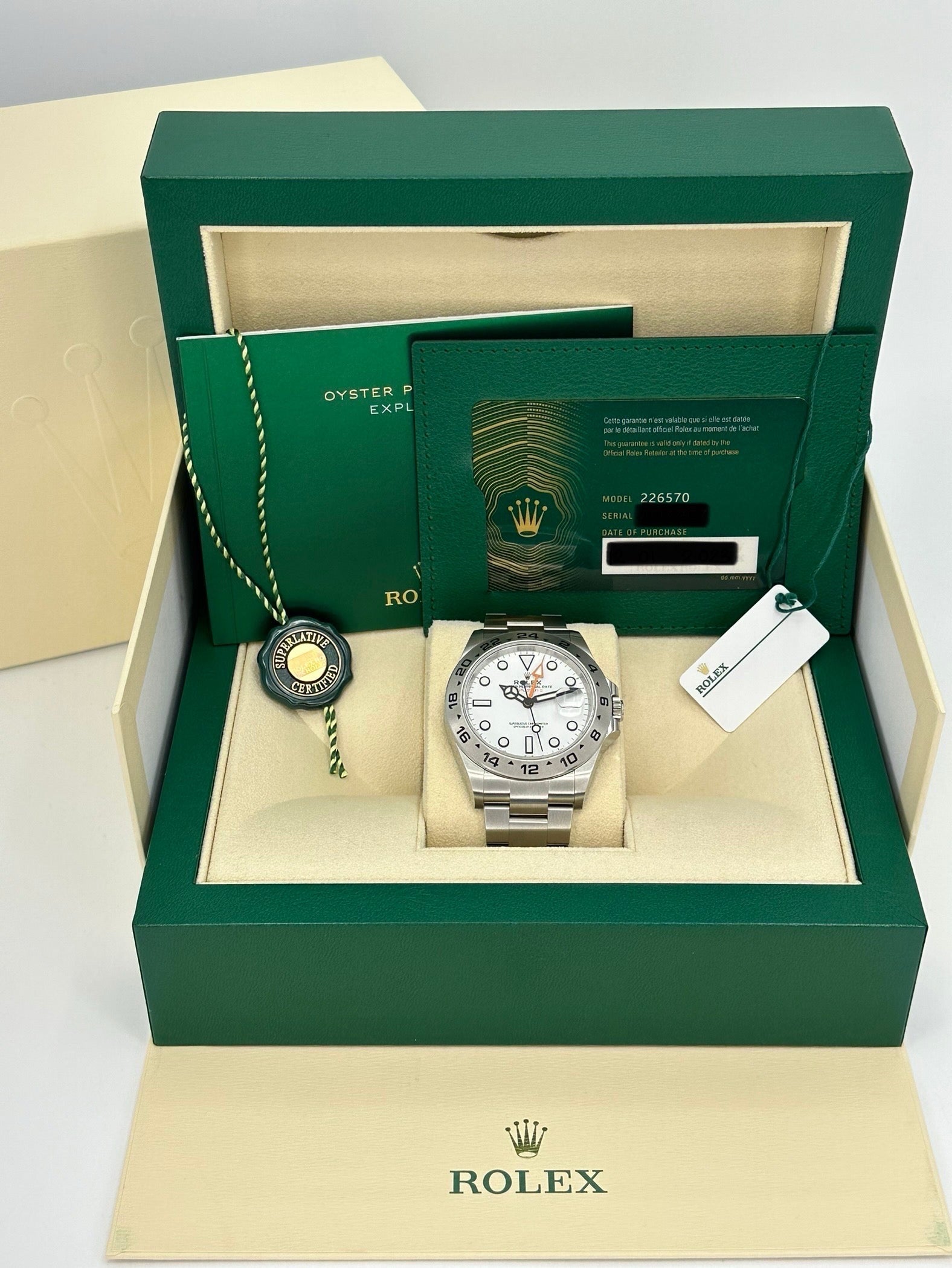 NEW 2025 Rolex Explorer II 42mm 226570 Polar White Dial - Image 12
