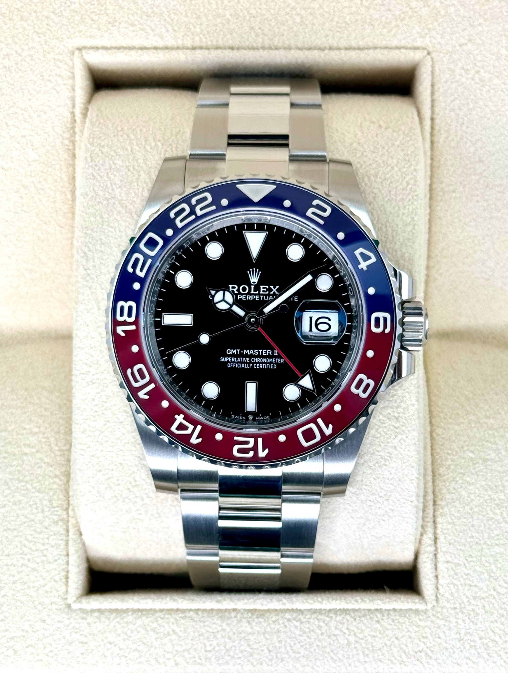 NEW 2024 Rolex GMT-Master II "Pepsi" 40mm 126710BLRO Oyster