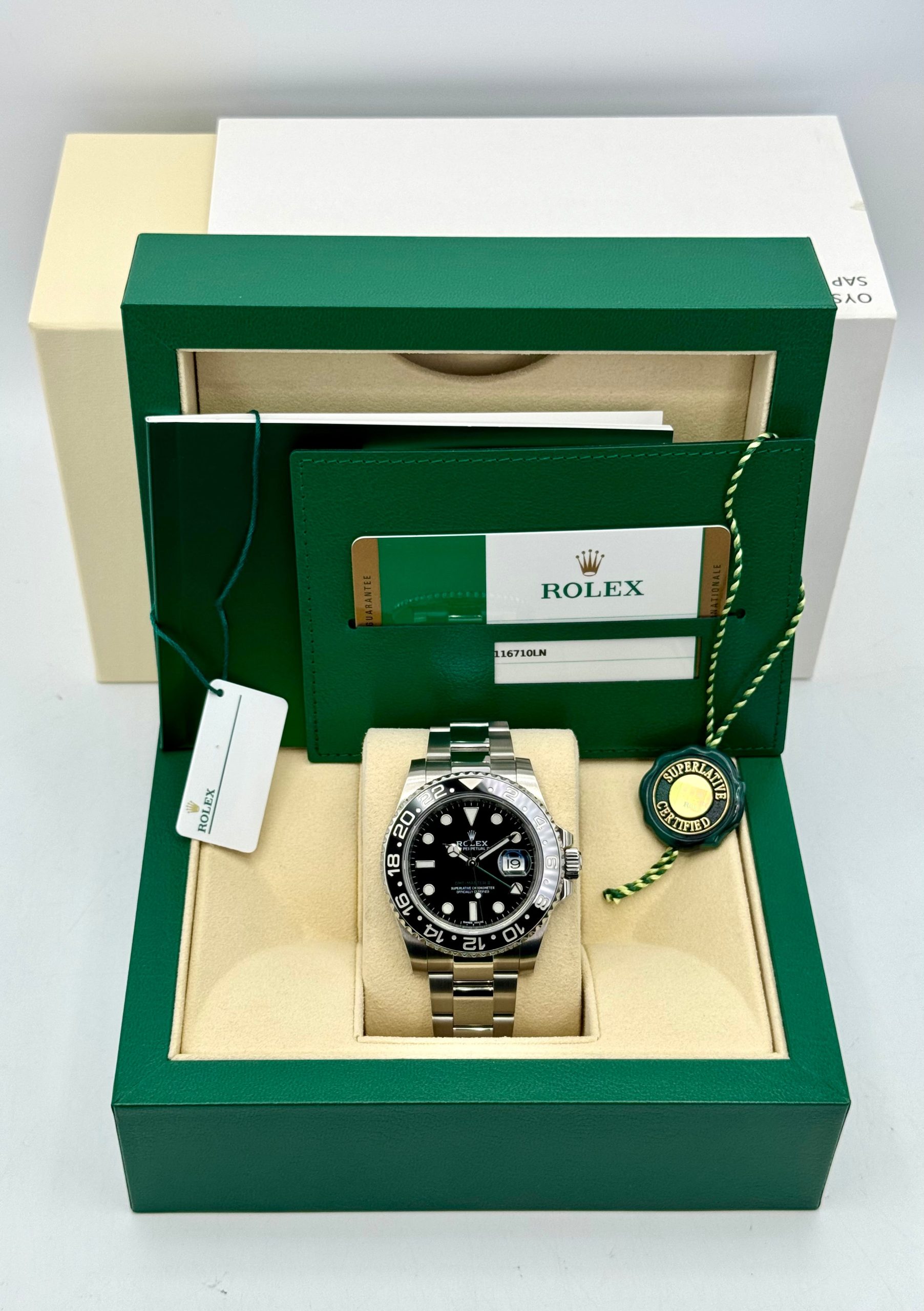2018 Rolex GMT-Master II 40mm 116710LN Stainless Steel Black Dial - Image 12