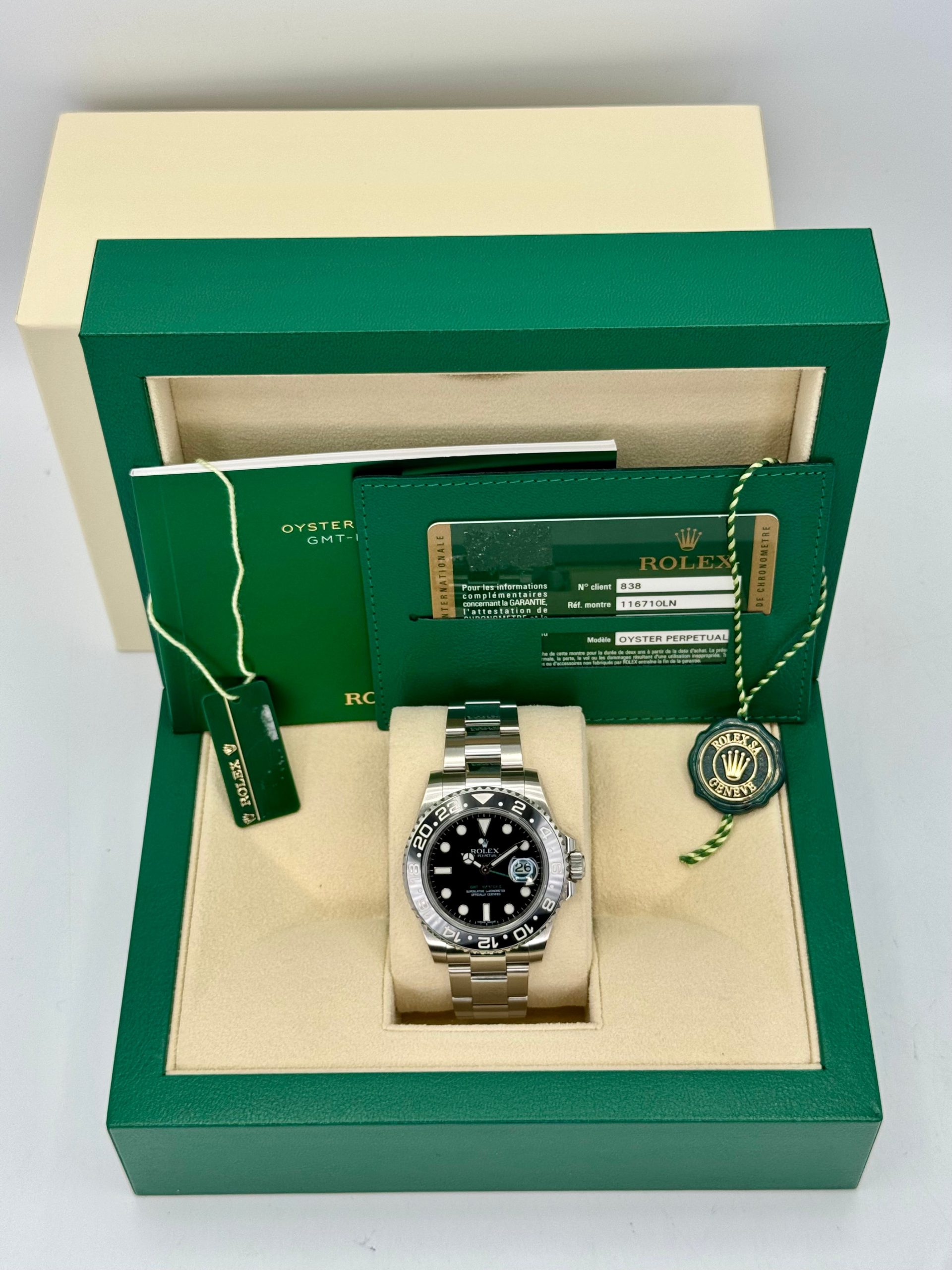 2015 Rolex GMT-Master II 40mm 116710LN Stainless Steel Black Dial - Image 12