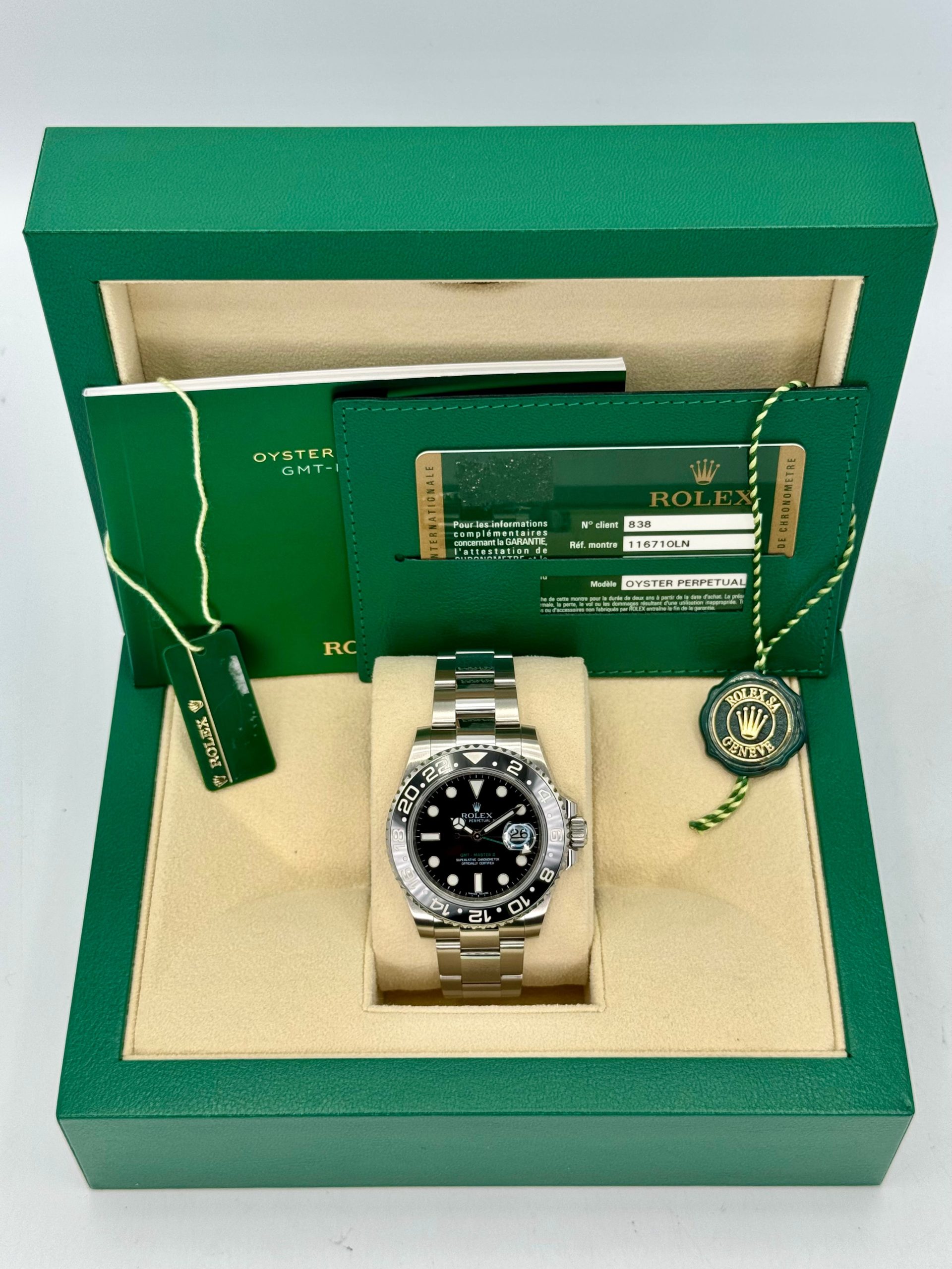 2015 Rolex GMT-Master II 40mm 116710LN Stainless Steel Black Dial - Image 11