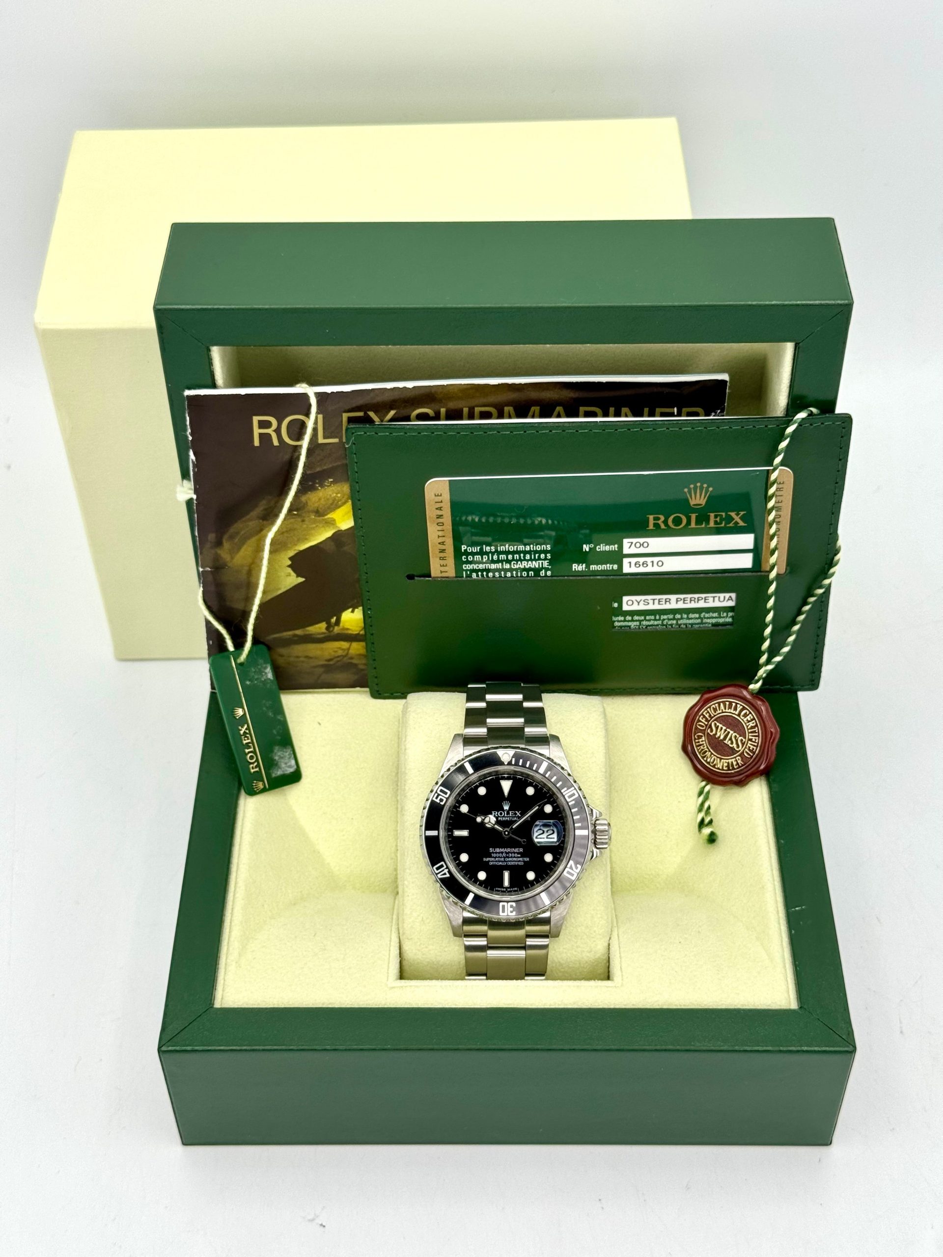 2010 Rolex Submariner Date 40mm 16610 Stainless Steel Black Dial - Image 12