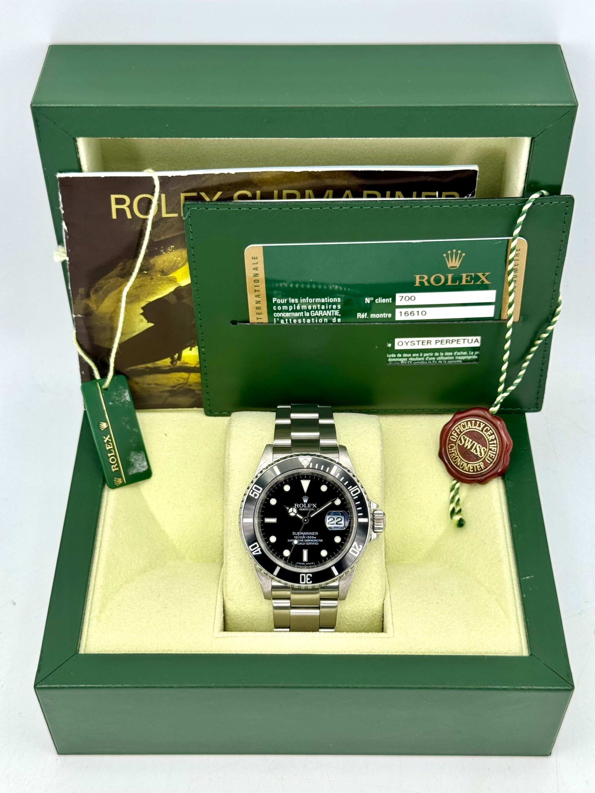 2010 Rolex Submariner Date 40mm 16610 Stainless Steel Black Dial - Image 11