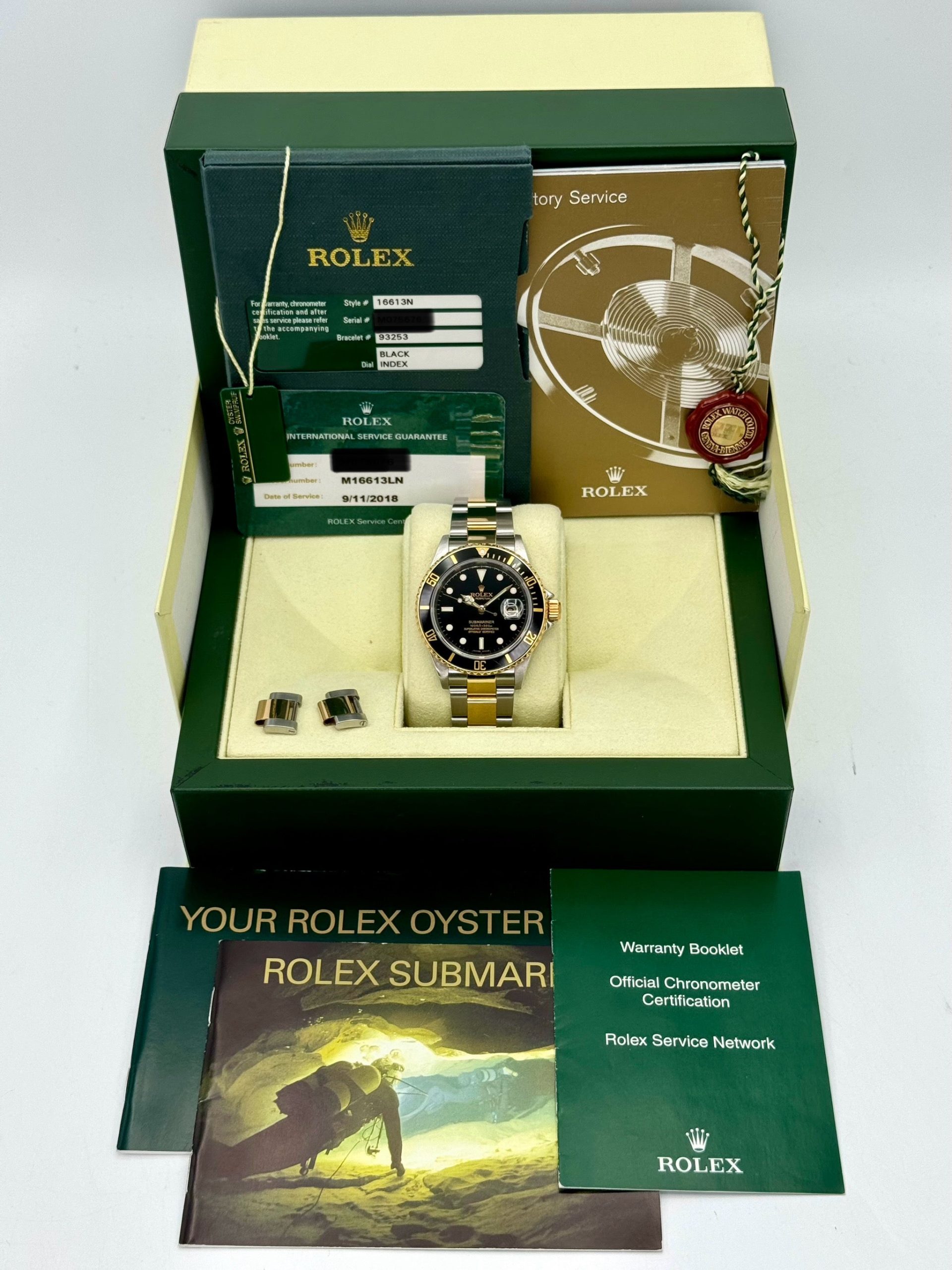 2008 Rolex Submariner 40mm 16613LN Two-Tone Black Dial - Image 12