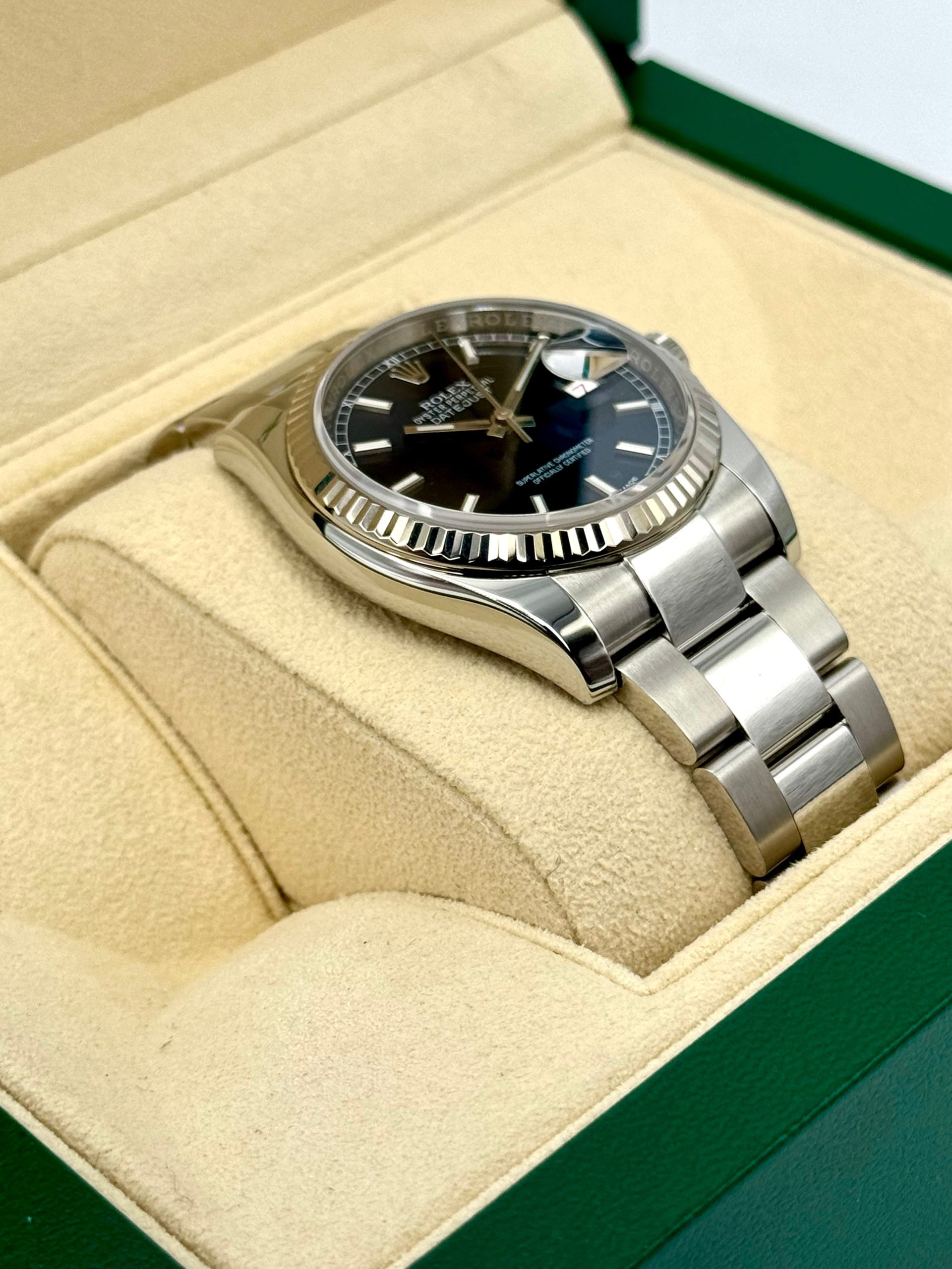 2018 Rolex Datejust 36mm 116234 Stainless Steel Oyster Blue Dial - Image 6