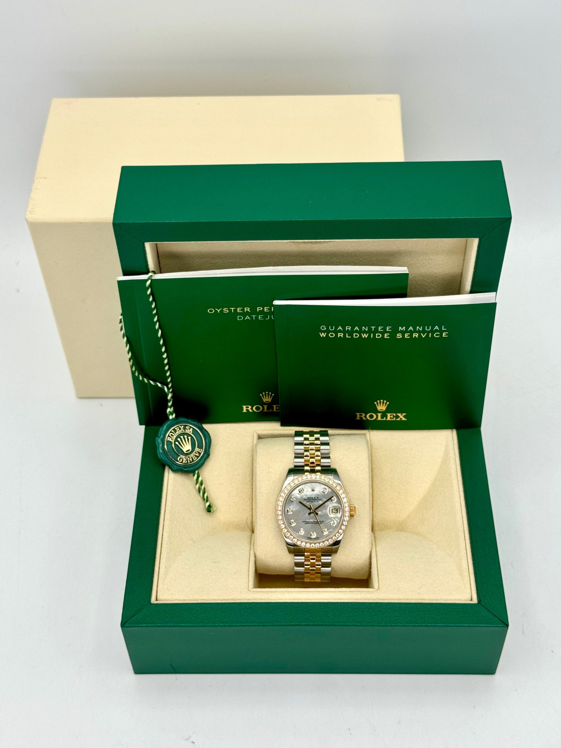 Rolex Lady Datejust 31mm 178383 Two-Tone Jubilee MOP Diamond Dial - Image 12