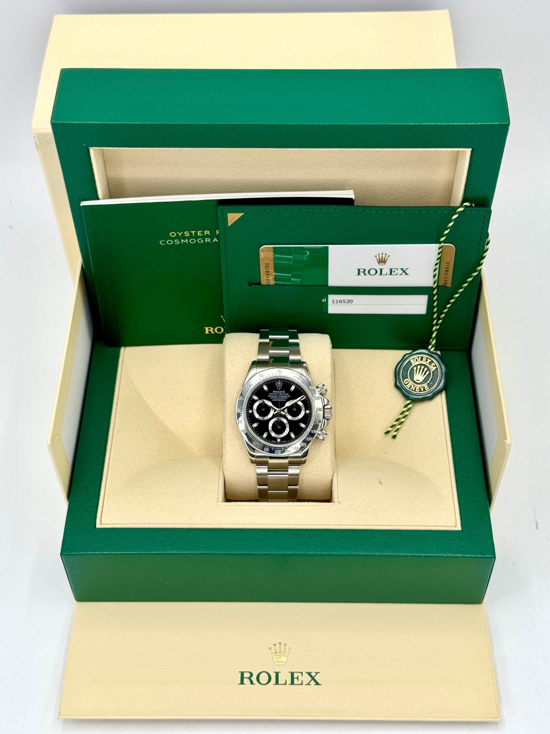 2015 Rolex Daytona 40mm 116520 Stainless Steel Black Dial - Image 12