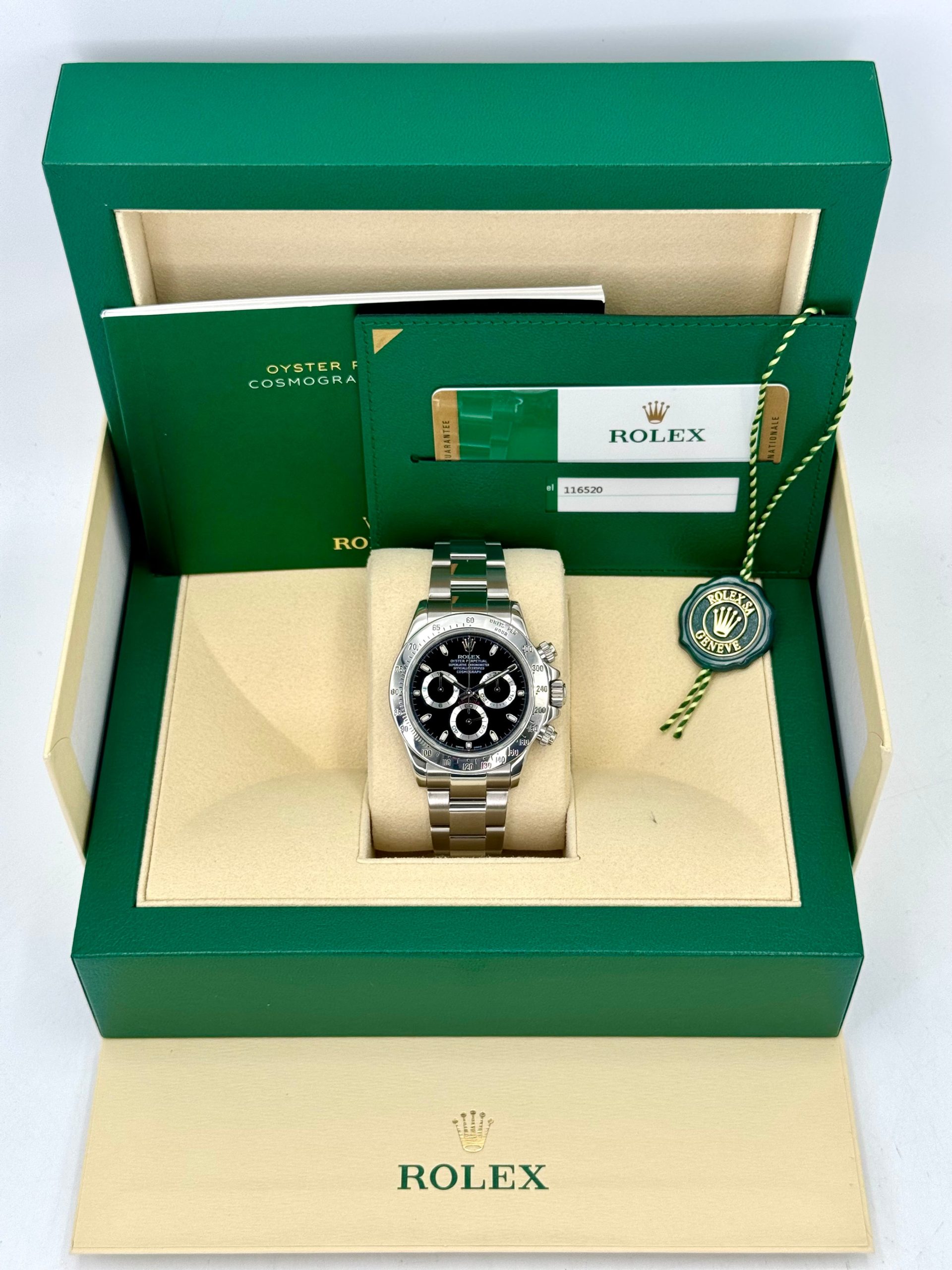 2015 Rolex Daytona 40mm 116520 Stainless Steel Black Dial - Image 11