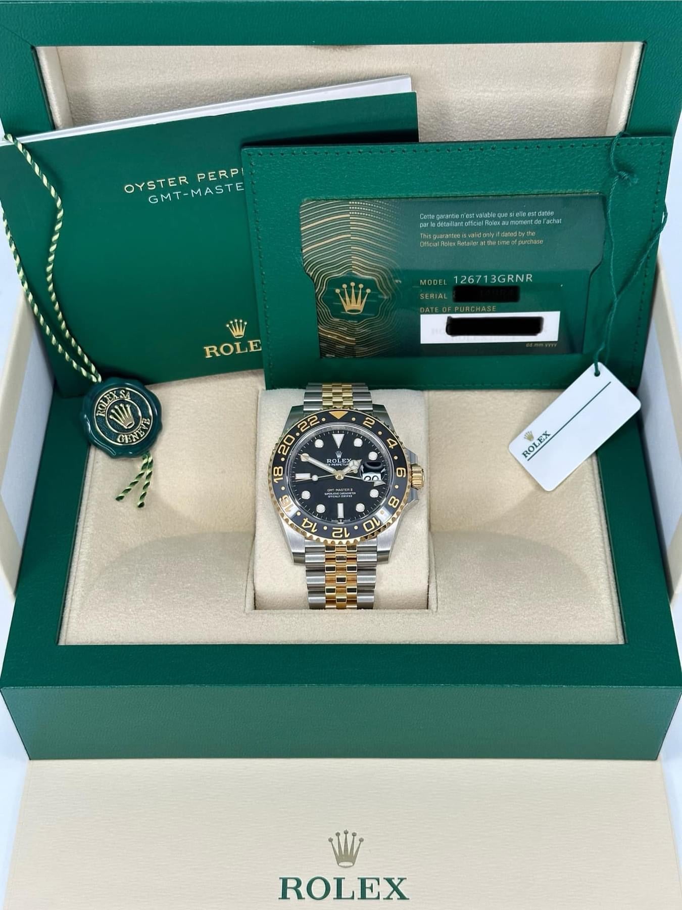 NEW 2025 Rolex GMT-Master II 40mm 126713GRNR Two-Tone Jubilee - Image 11