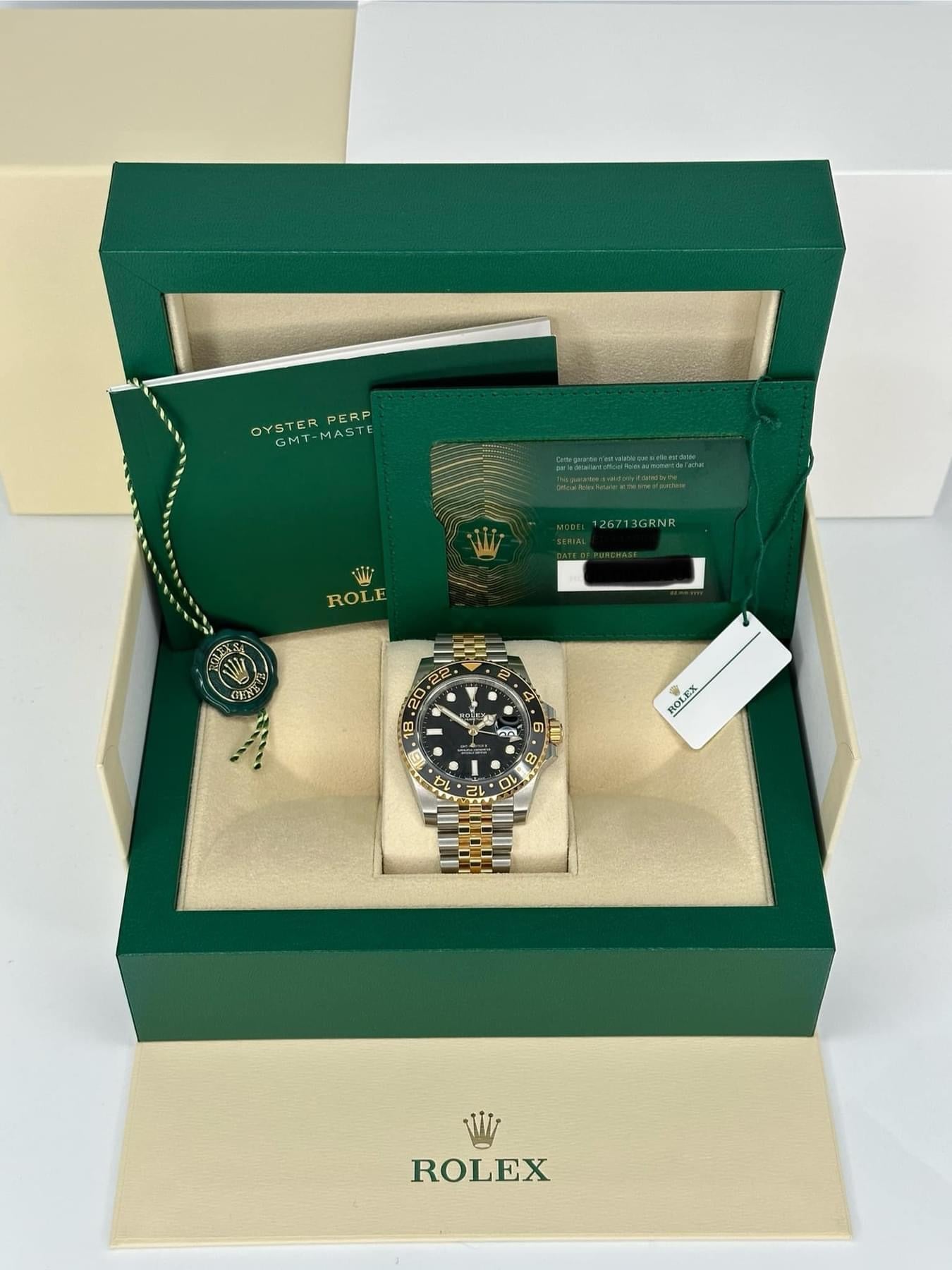 NEW 2025 Rolex GMT-Master II 40mm 126713GRNR Two-Tone Jubilee - Image 12