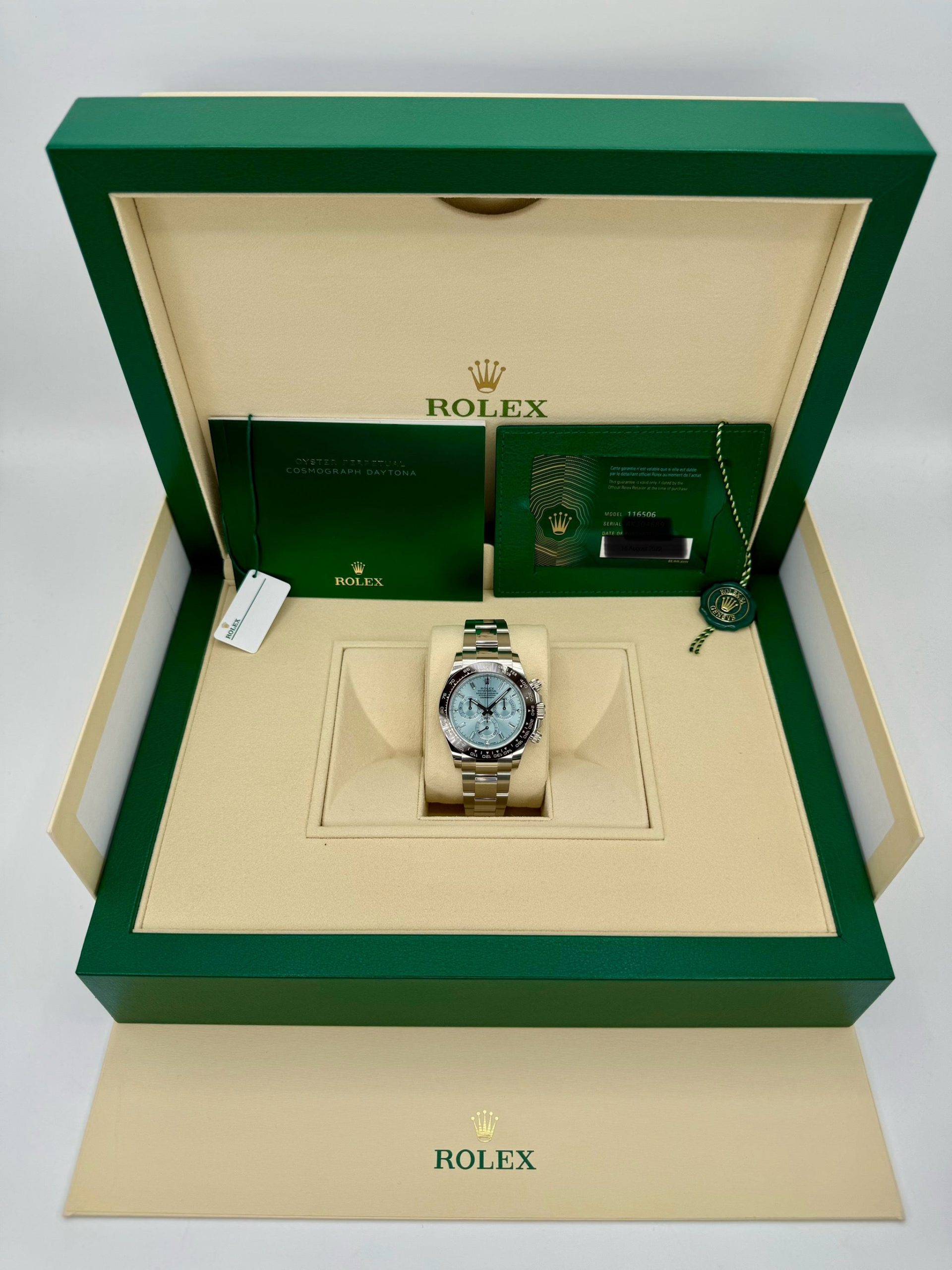 NEW Rolex Daytona 40mm 116506 Platinum Ice Blue Diamond Baguette Dial - Image 10