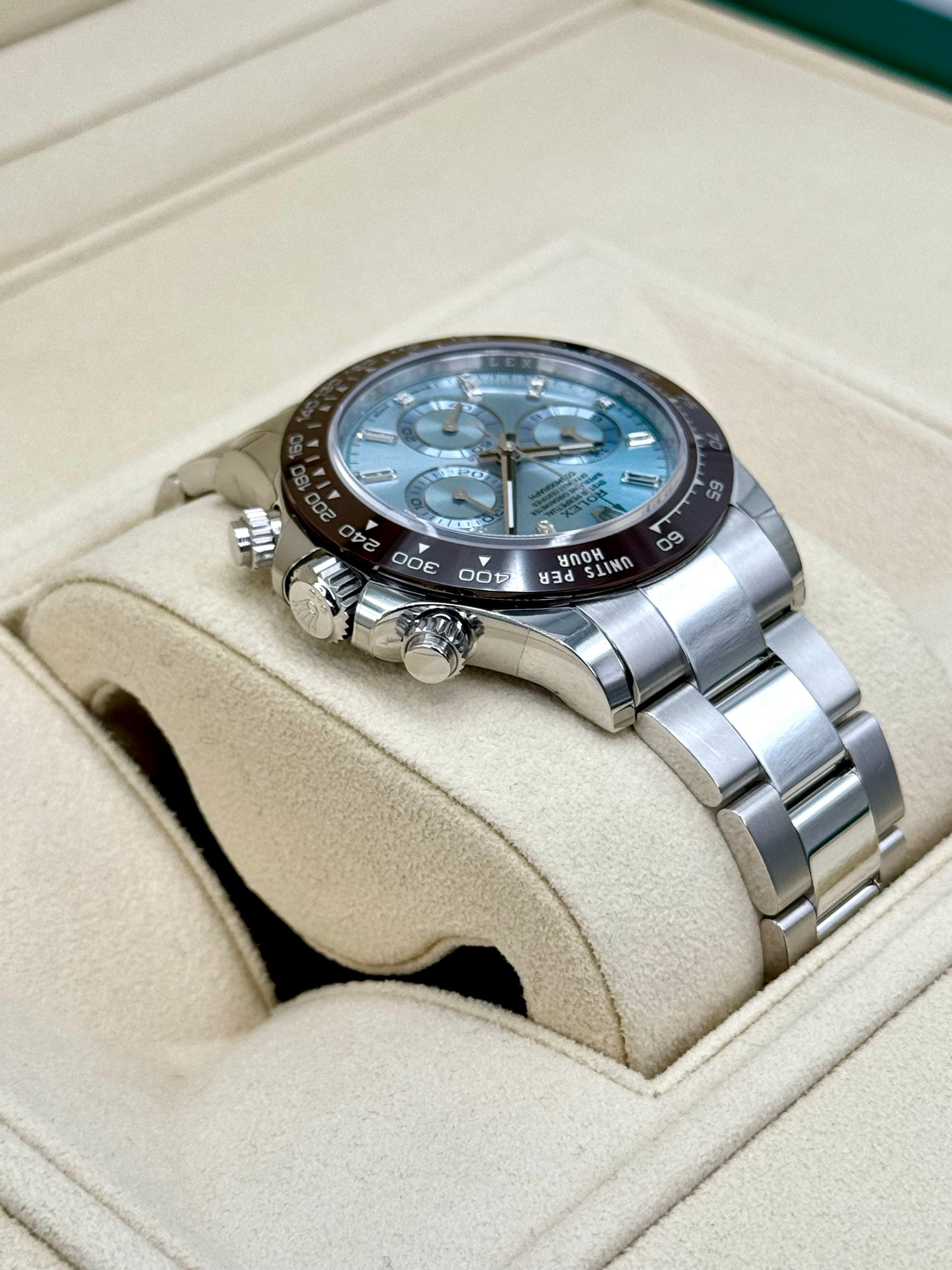 NEW Rolex Daytona 40mm 116506 Platinum Ice Blue Diamond Baguette Dial - Image 8