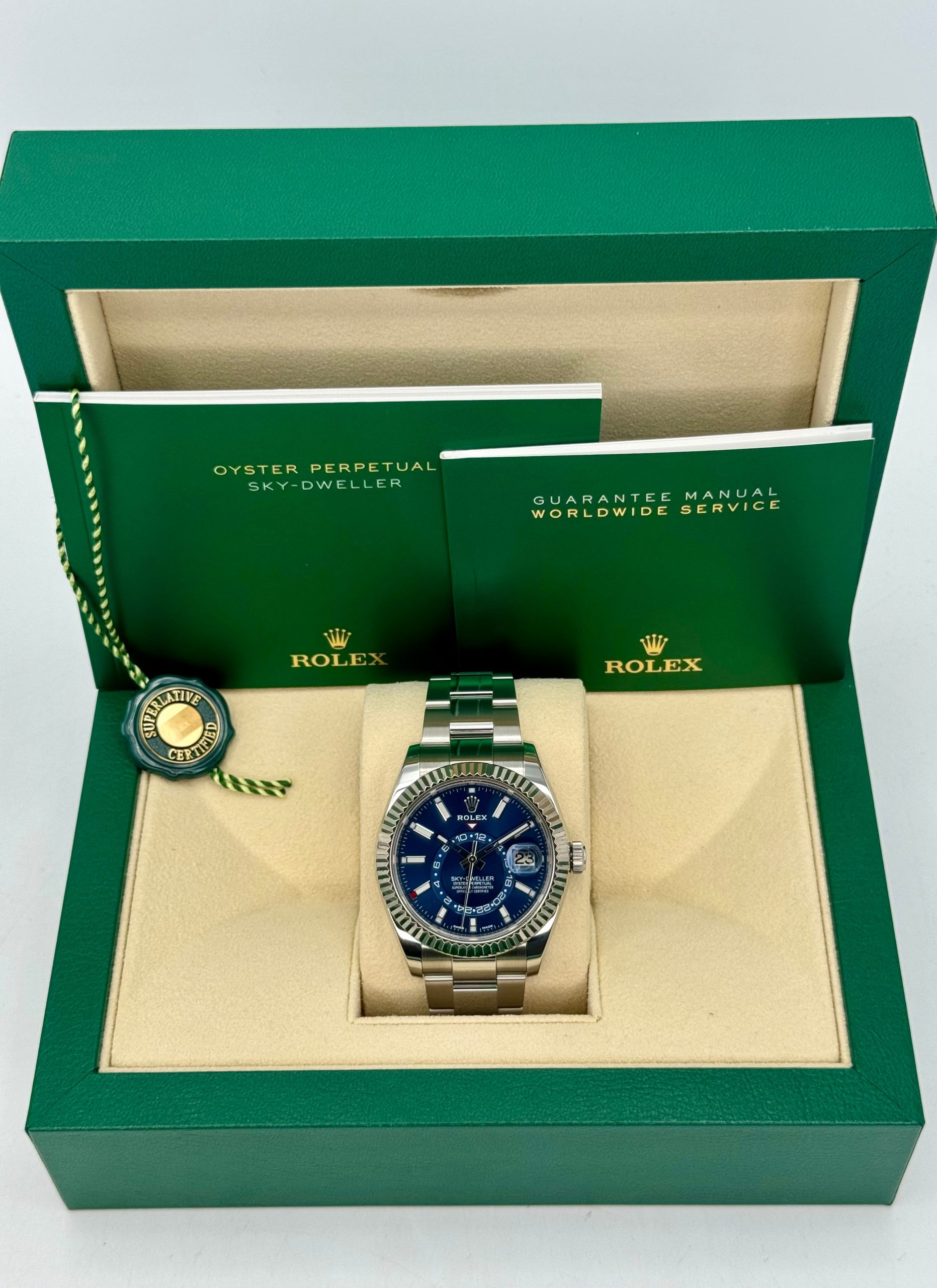 Sky-Dweller 42mm 326934 Stainless Steel Oyster Blue Dial - Image 11
