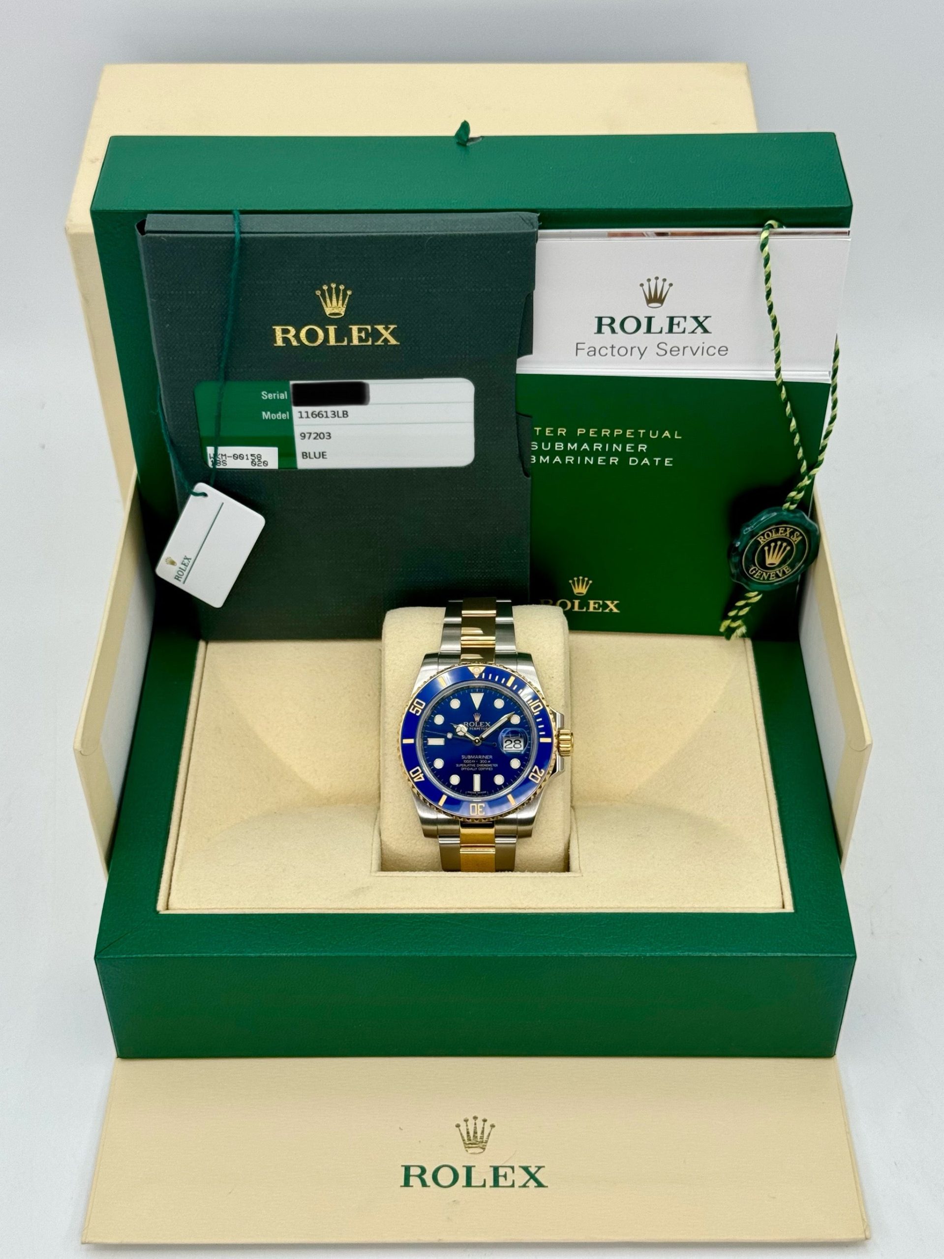 2016 Rolex Submariner "Bluesy" 40mm 116613LB Two-Tone Blue Dial - Image 12