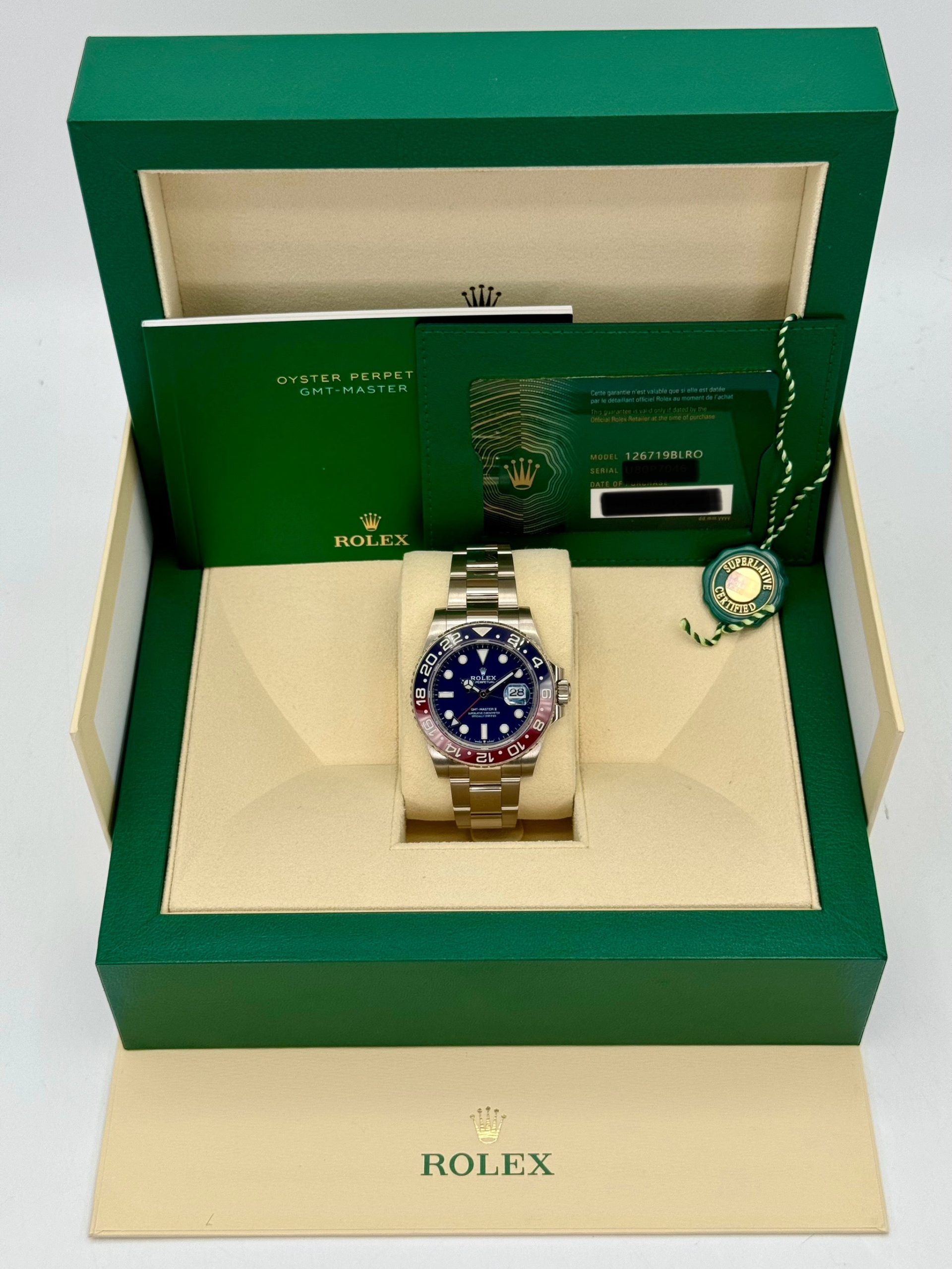 2022 Rolex GMT-Master II "Pepsi" 40mm 126719BLRO White Gold Oyster - Image 11