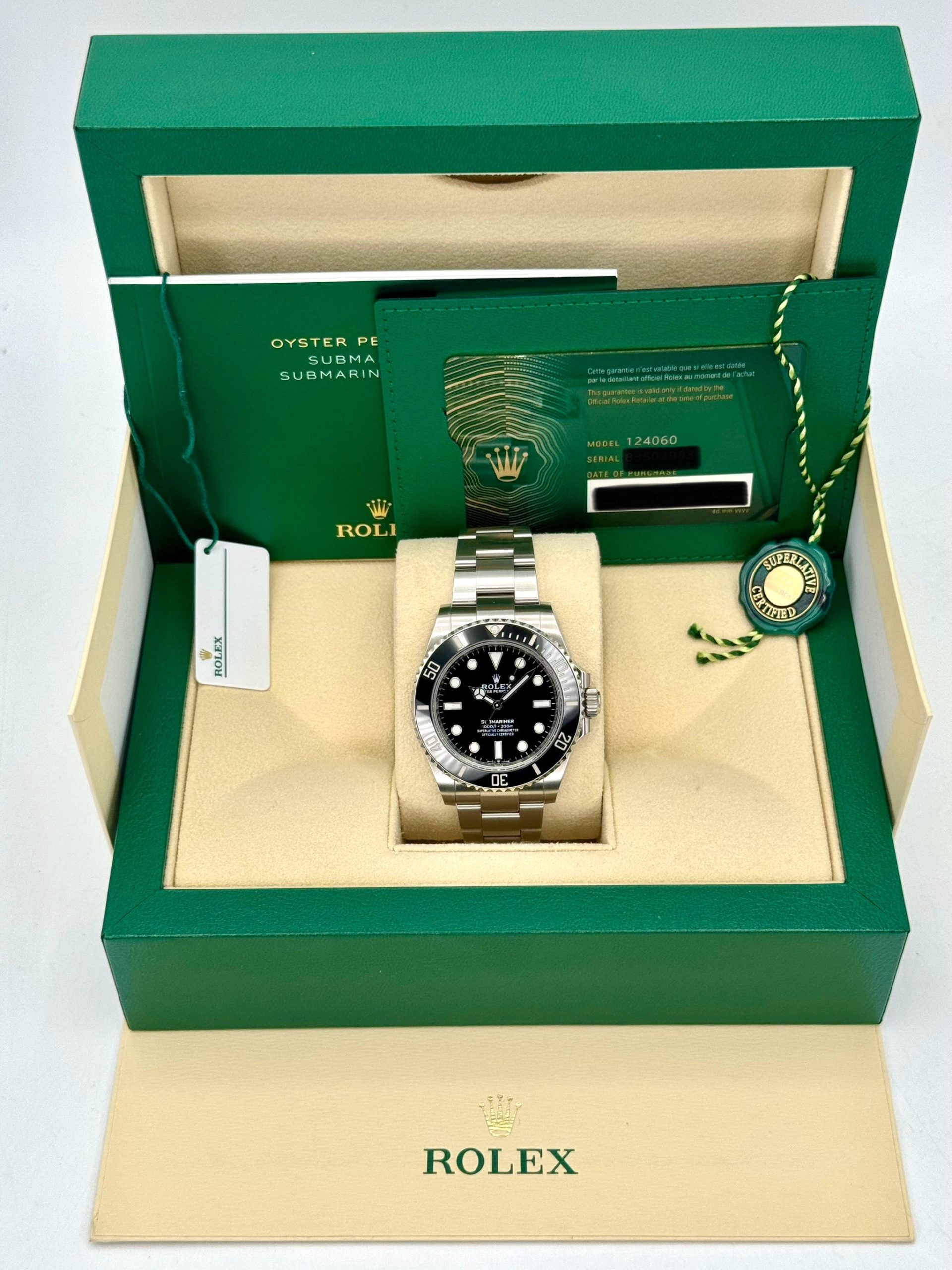 2022 Rolex Submariner 41mm 124060 Stainless Steel Black Dial - Image 11