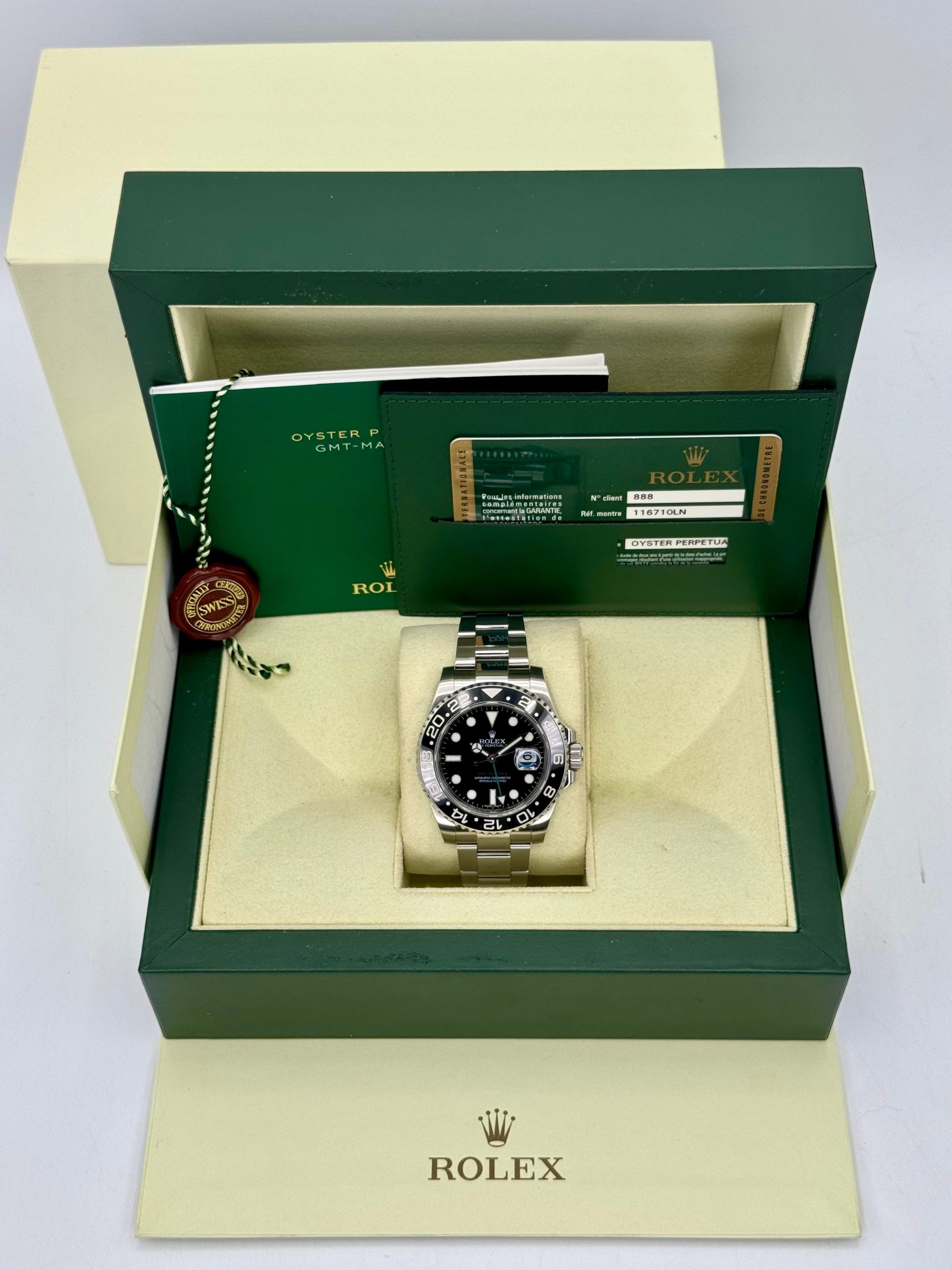 2011 Rolex GMT-Master II 40mm 116710LN Stainless Steel Black Dial - Image 12