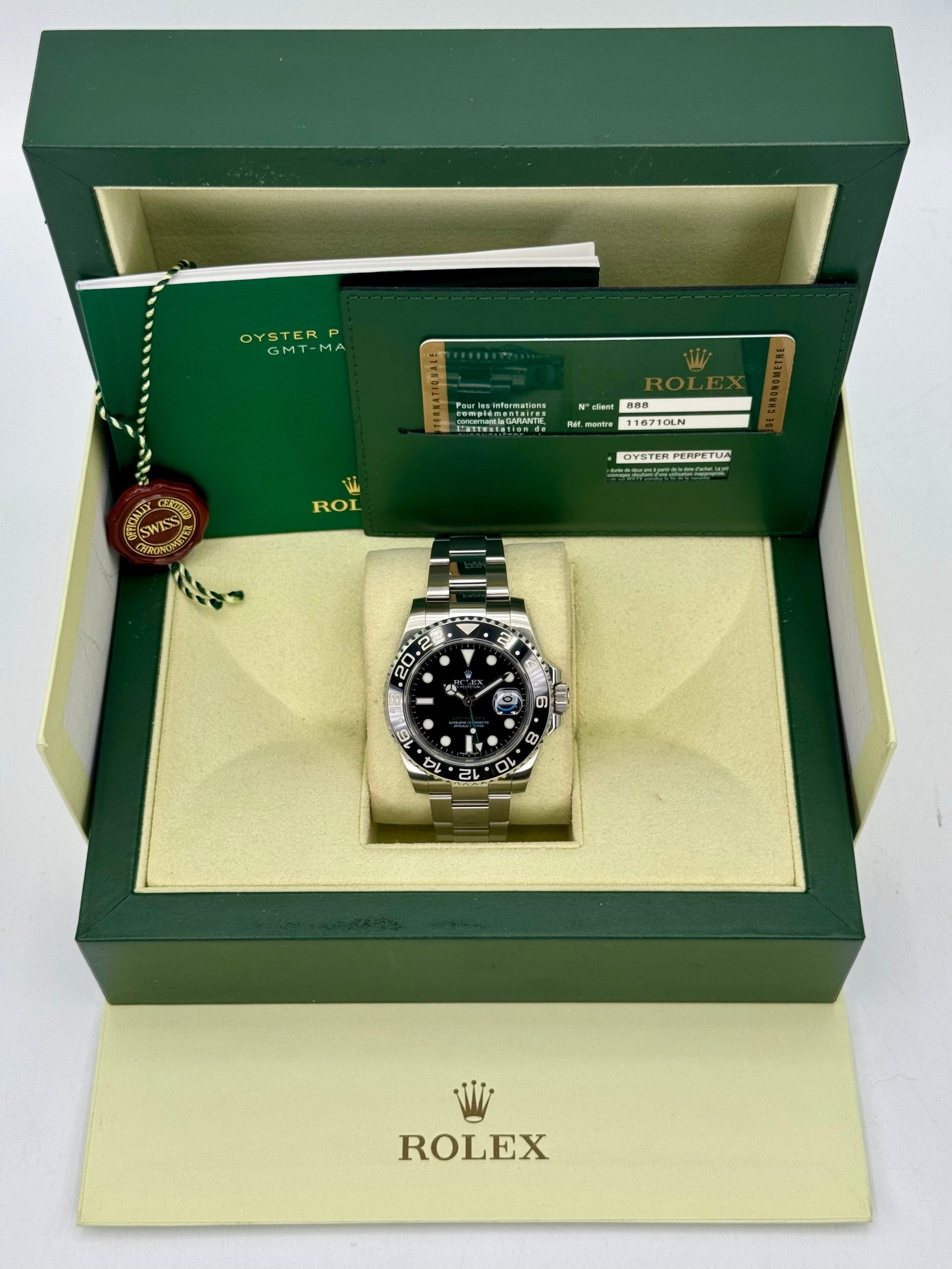 2011 Rolex GMT-Master II 40mm 116710LN Stainless Steel Black Dial - Image 11