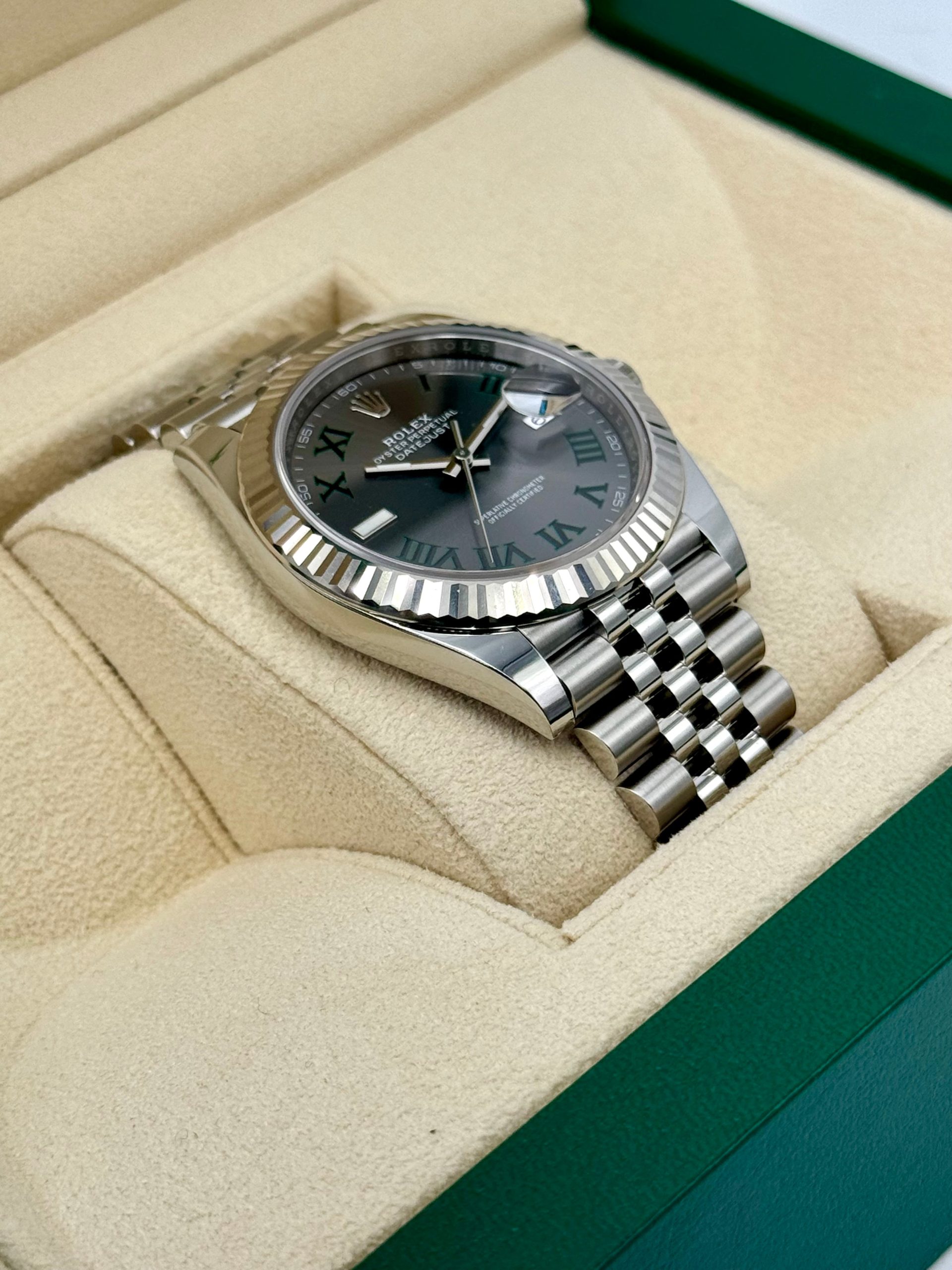 2024 Rolex Datejust 41mm 126334 Jubilee Wimbledon Dial - Image 6