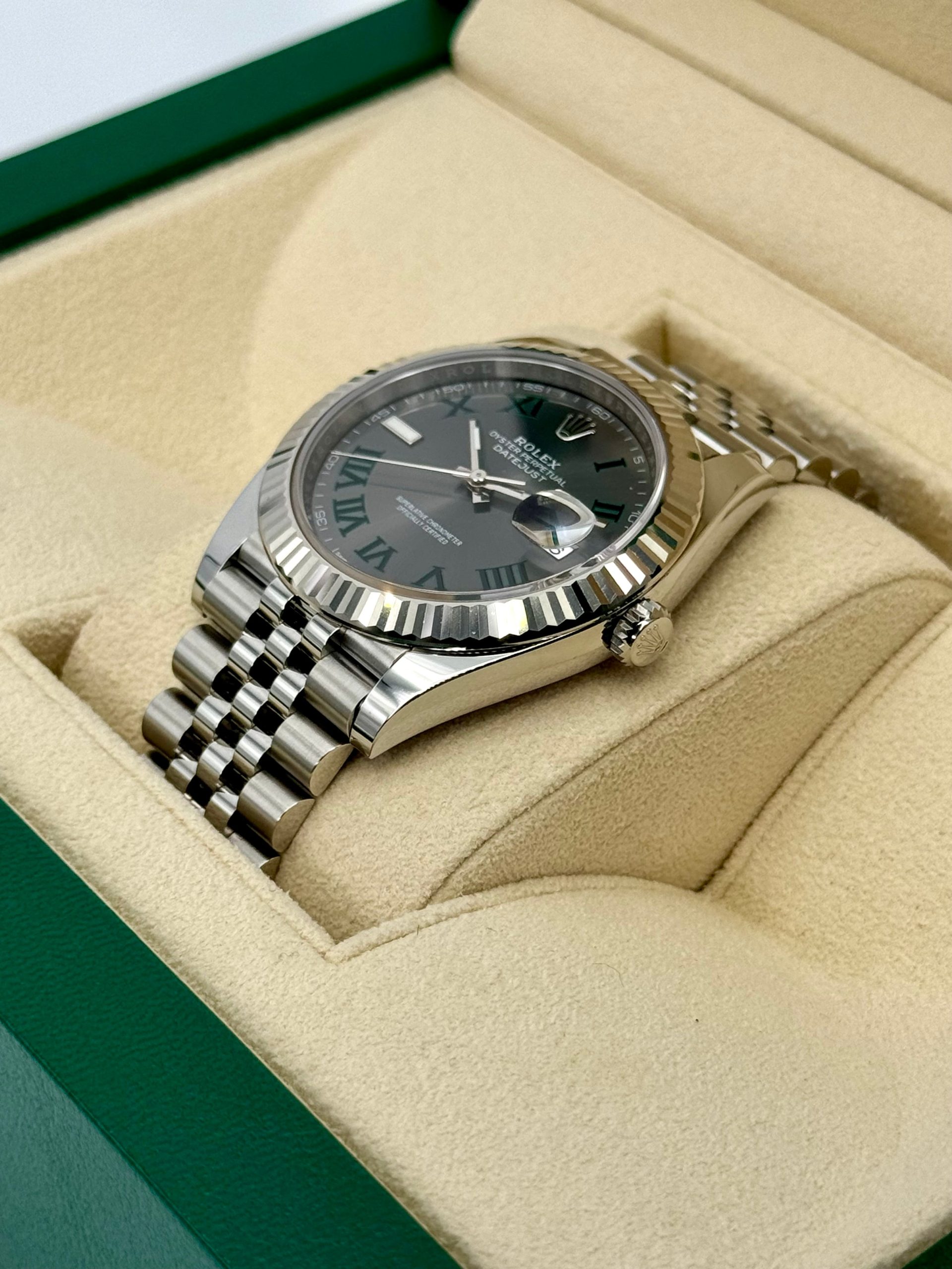 2024 Rolex Datejust 41mm 126334 Jubilee Wimbledon Dial - Image 5