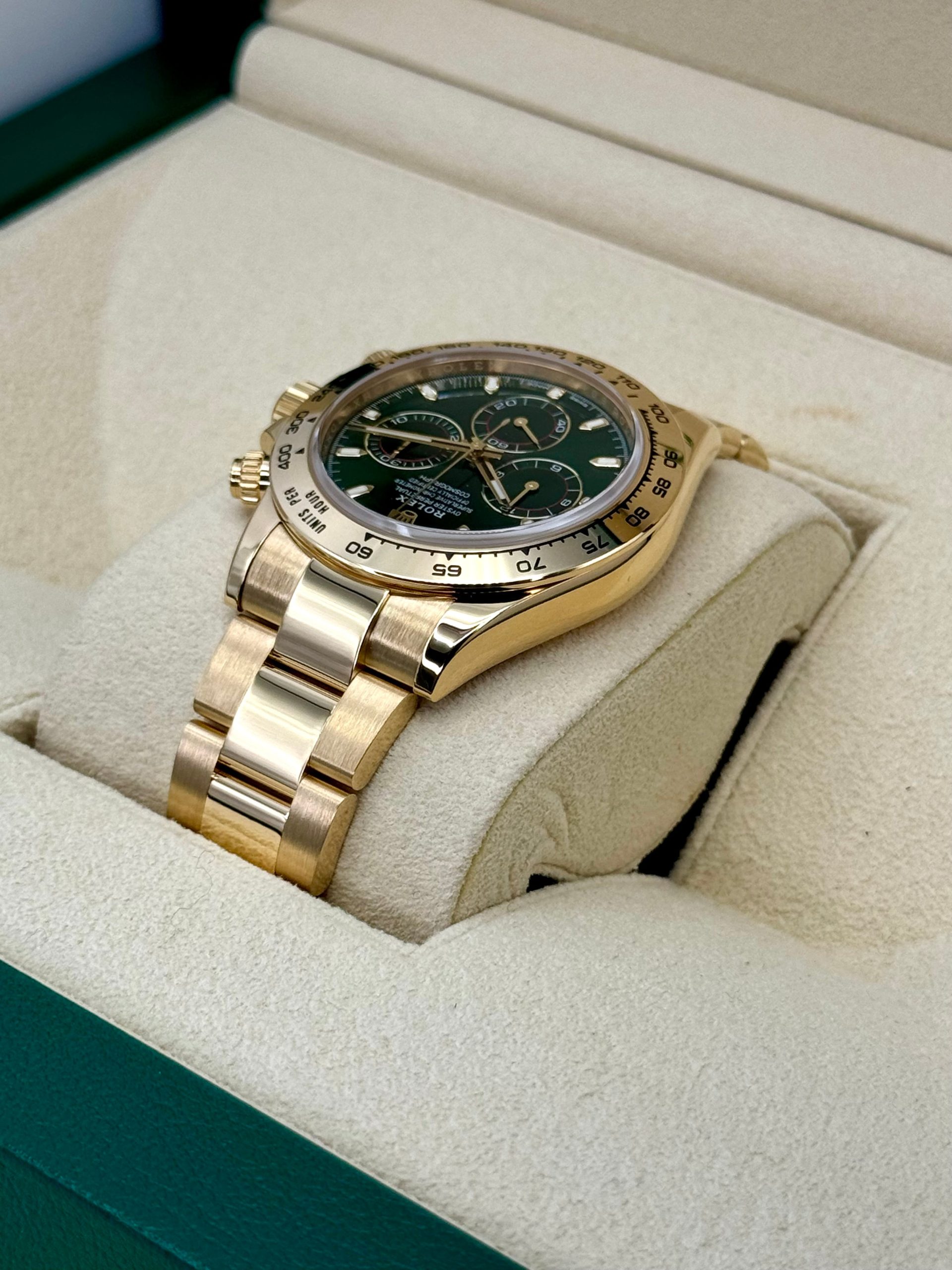 2022 Rolex Daytona "John Mayer" 40mm 116508 Yellow Gold Green Dial - Image 7