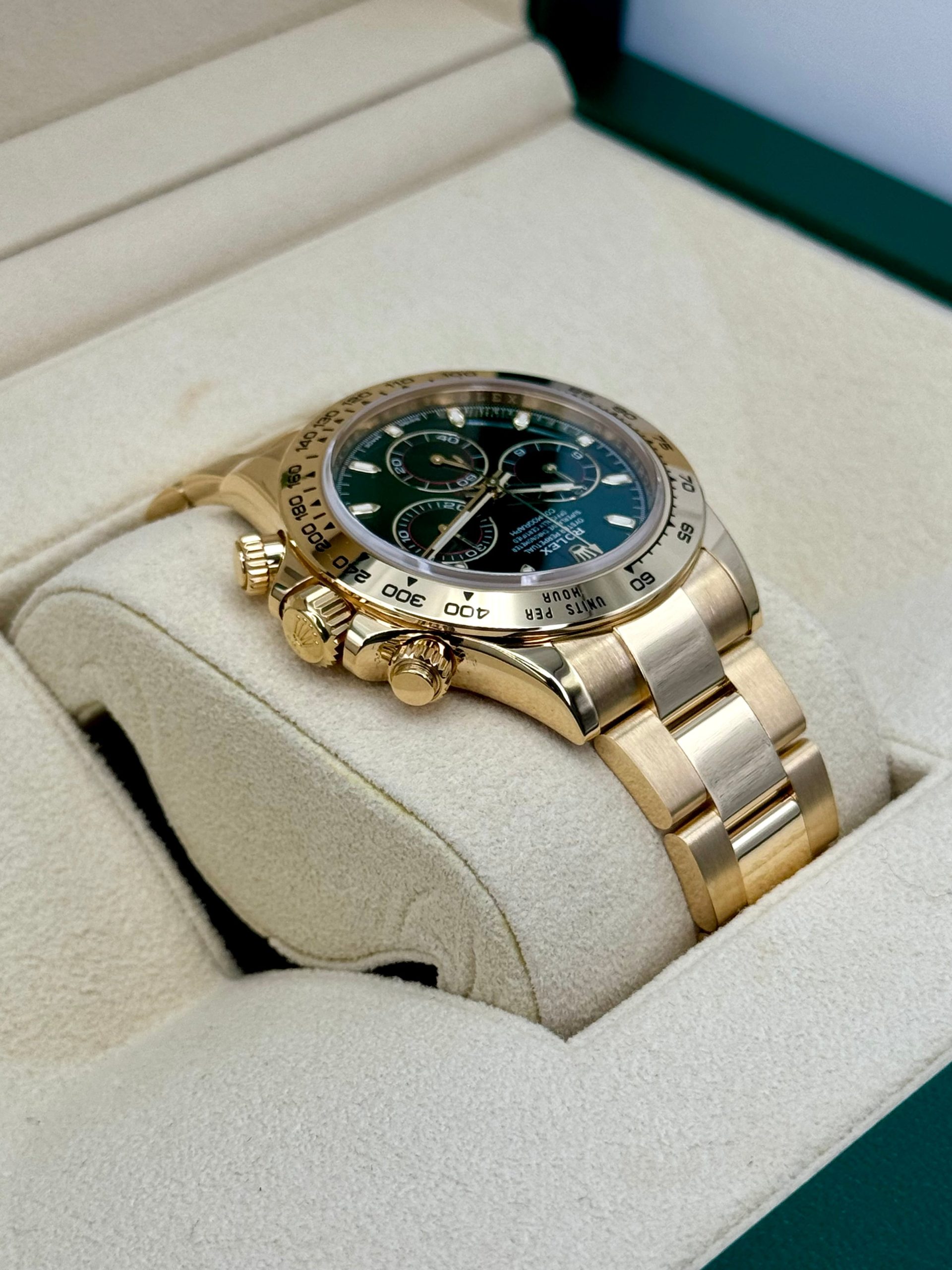 2022 Rolex Daytona "John Mayer" 40mm 116508 Yellow Gold Green Dial - Image 8