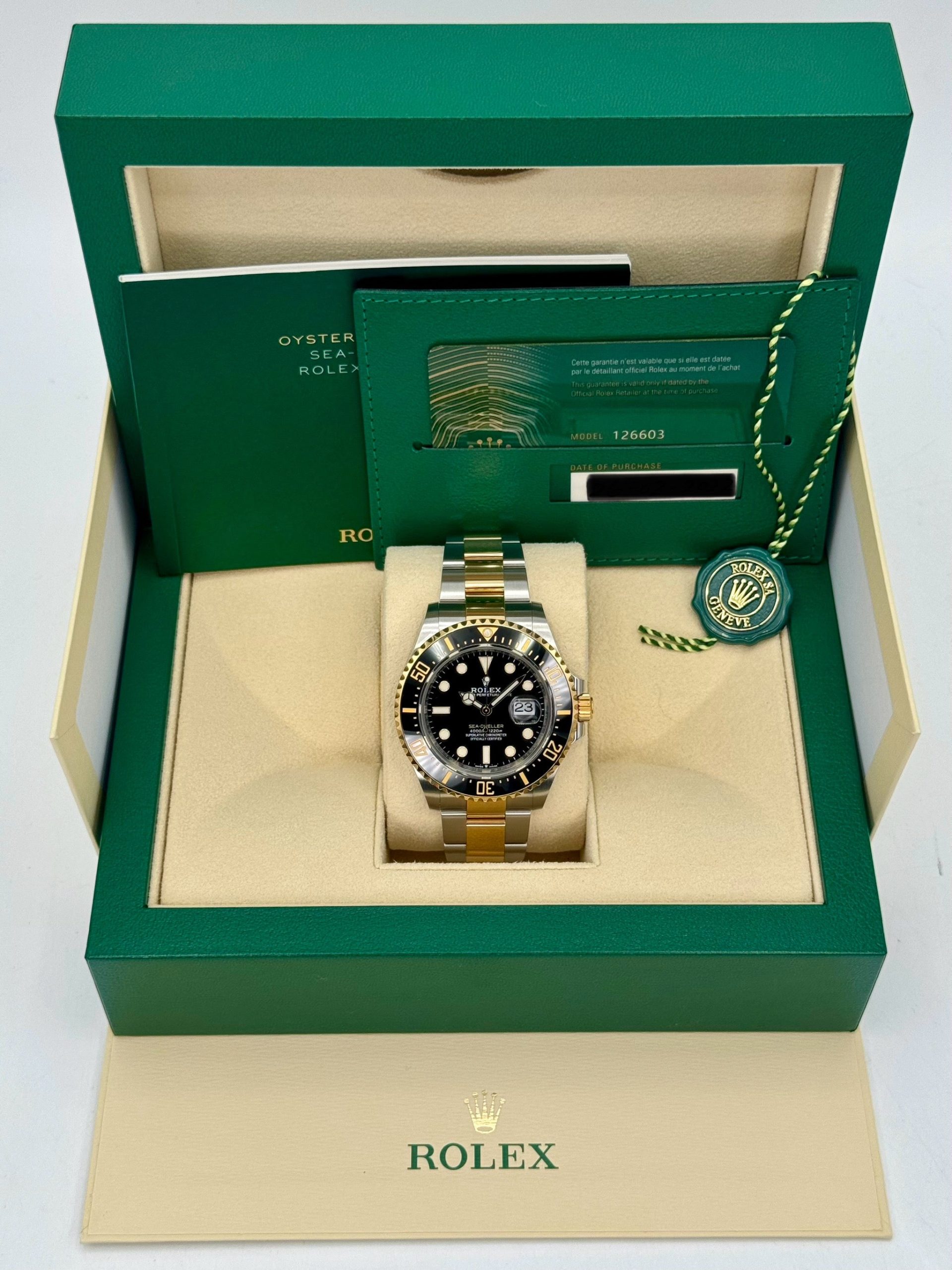 2022 Rolex Sea-Dweller 43mm 126603 Two-Tone Black Dial - Image 11