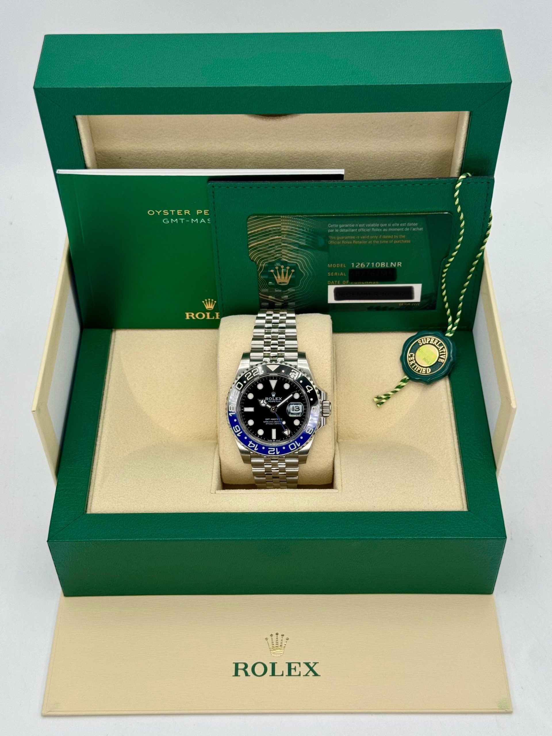 2023 Rolex GMT-Master II "Batgirl" 40mm 126710BLNR Jubilee Black Dial - Image 11