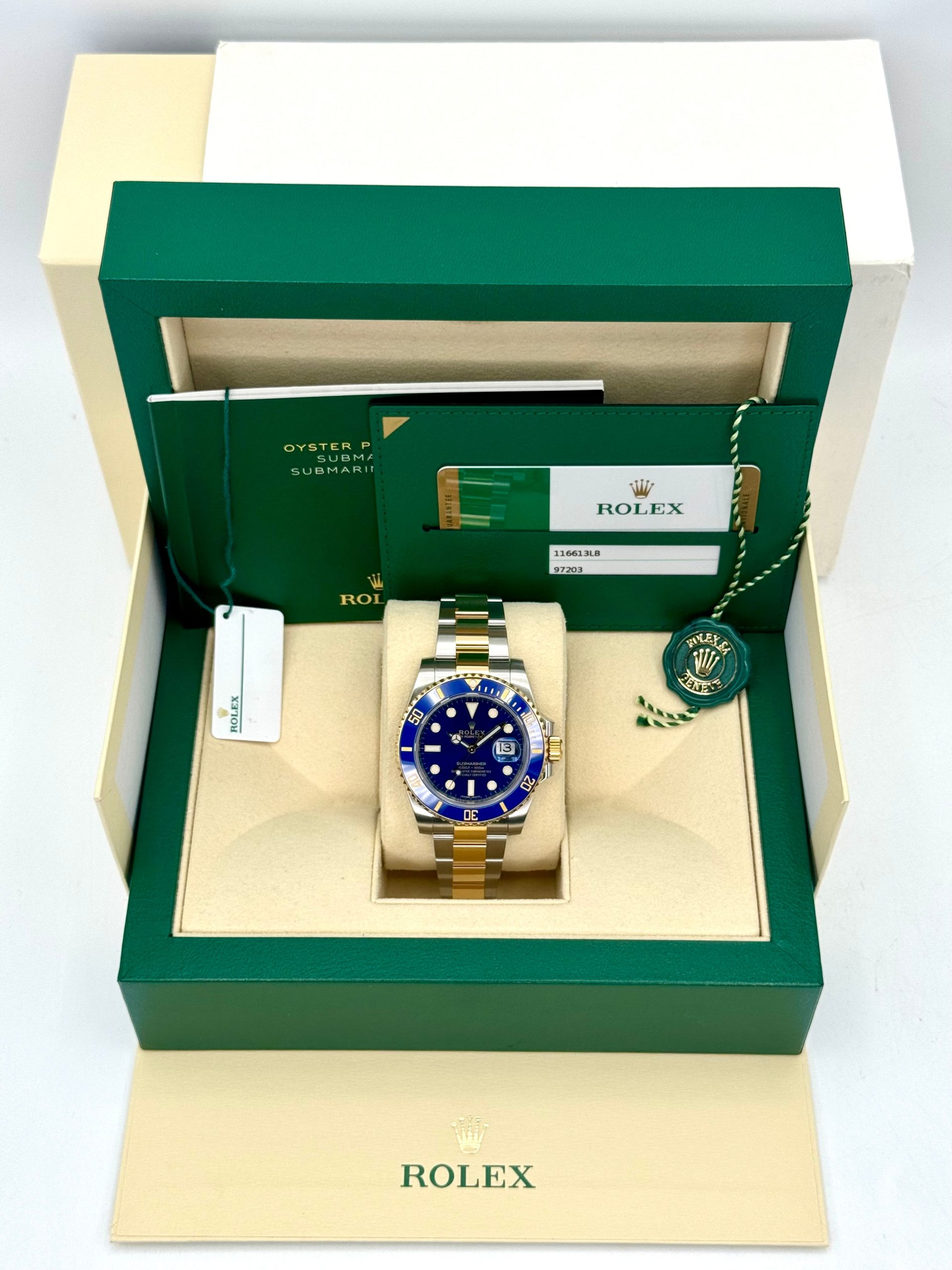 2020 Rolex Submariner "Bluesy" 40mm 116613LB Two-Tone Blue Dial - Image 12