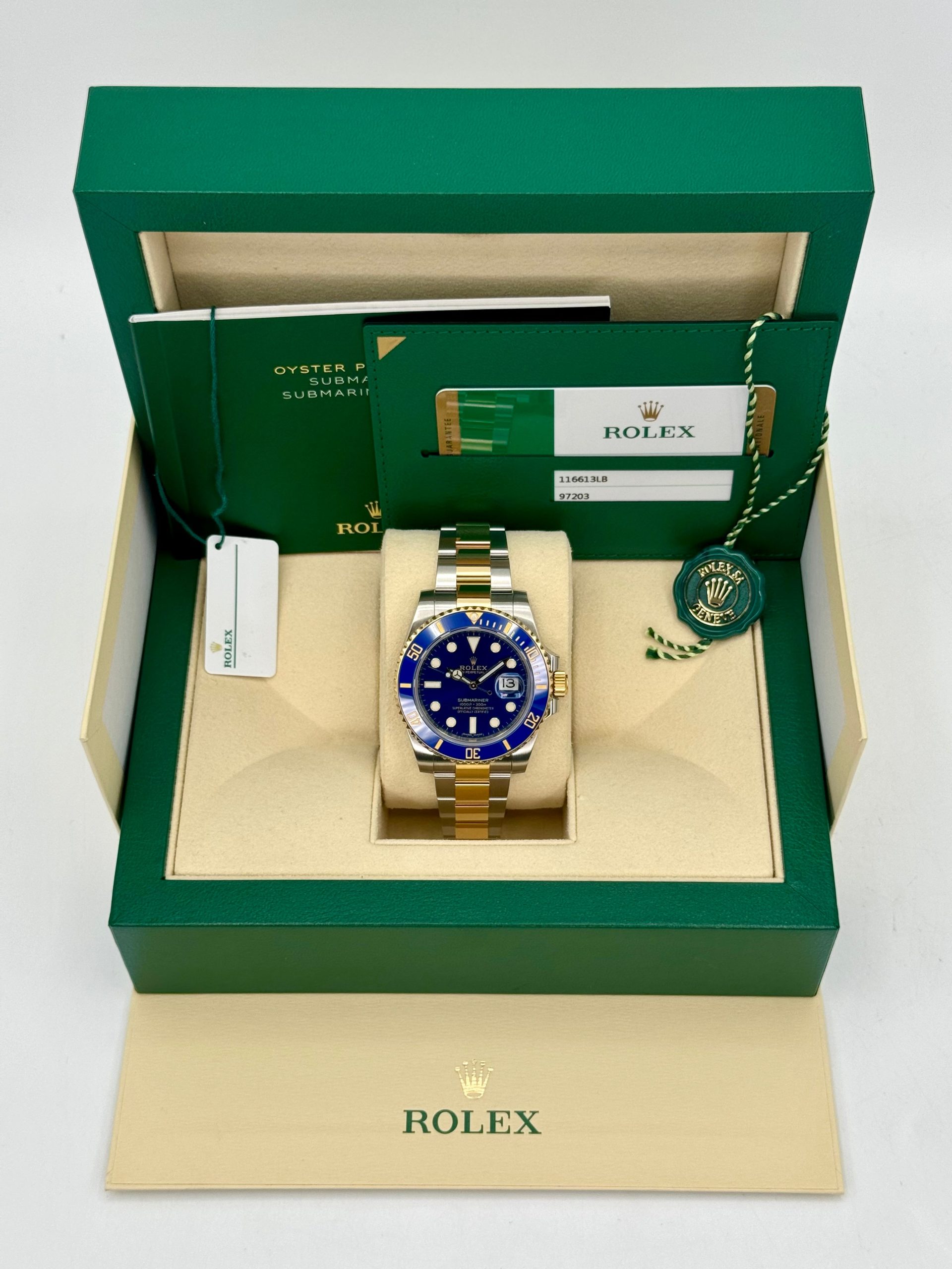 2020 Rolex Submariner "Bluesy" 40mm 116613LB Two-Tone Blue Dial - Image 11