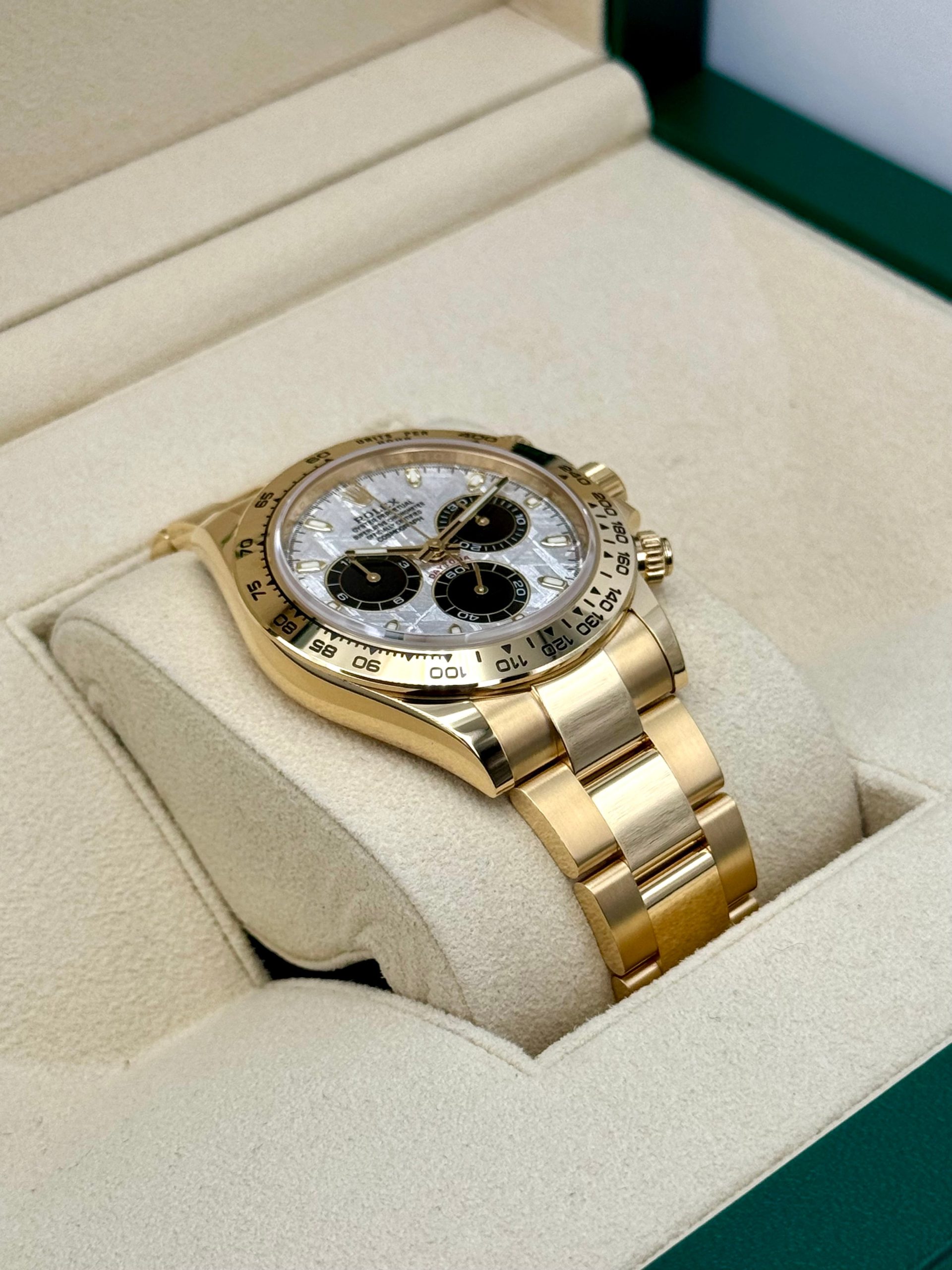 NEW 2023 Rolex Daytona 40mm 116508 Yellow Gold Meteorite Dial - Image 6